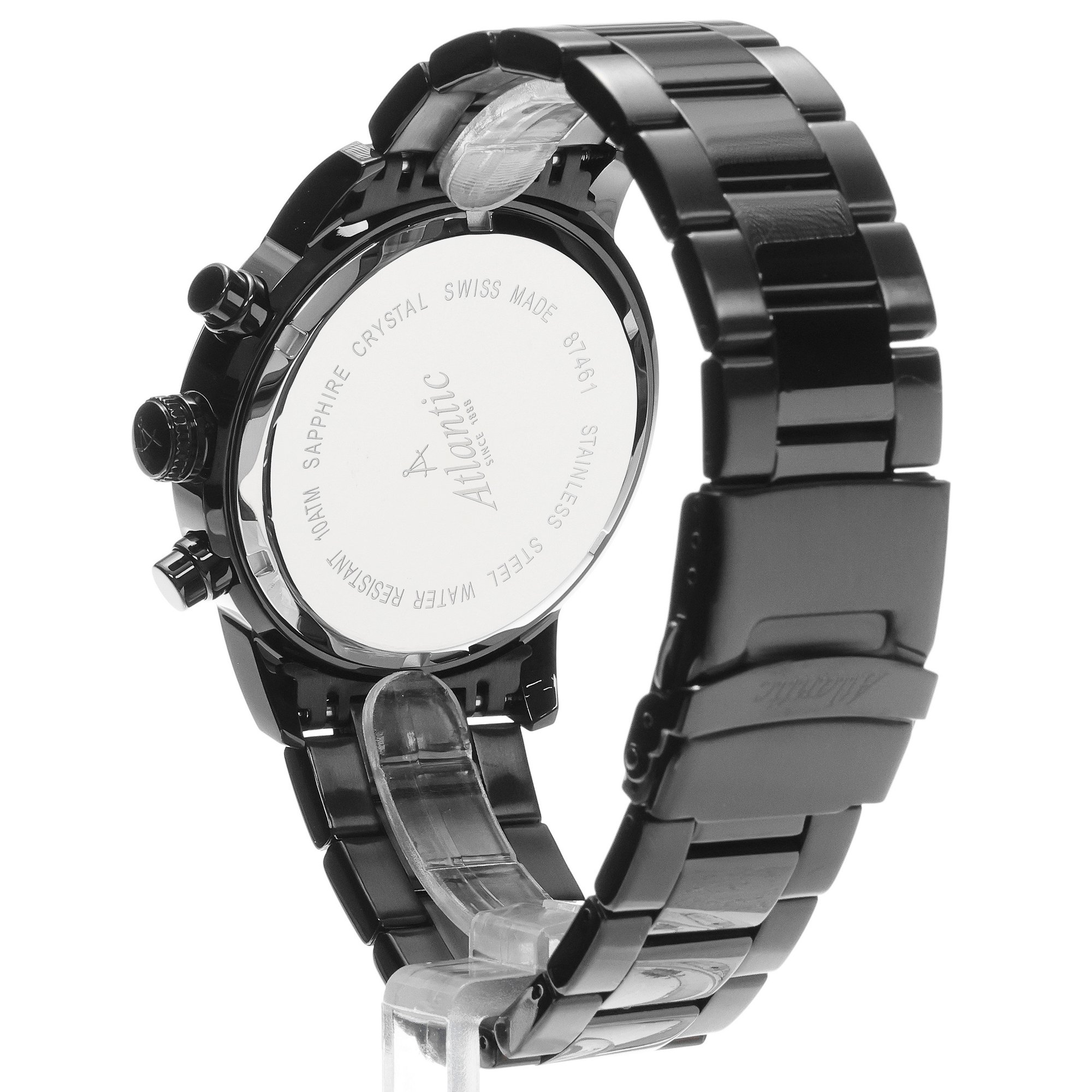 zegarek Atlantic 874664661BK Seasport Chronograph męski z chronograf Seasport