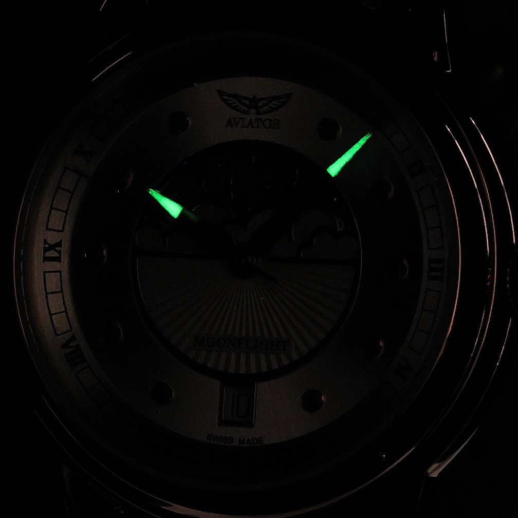 zegarek Aviator V13324164 różowe złoto Douglas Moonflight - miniatura 5
