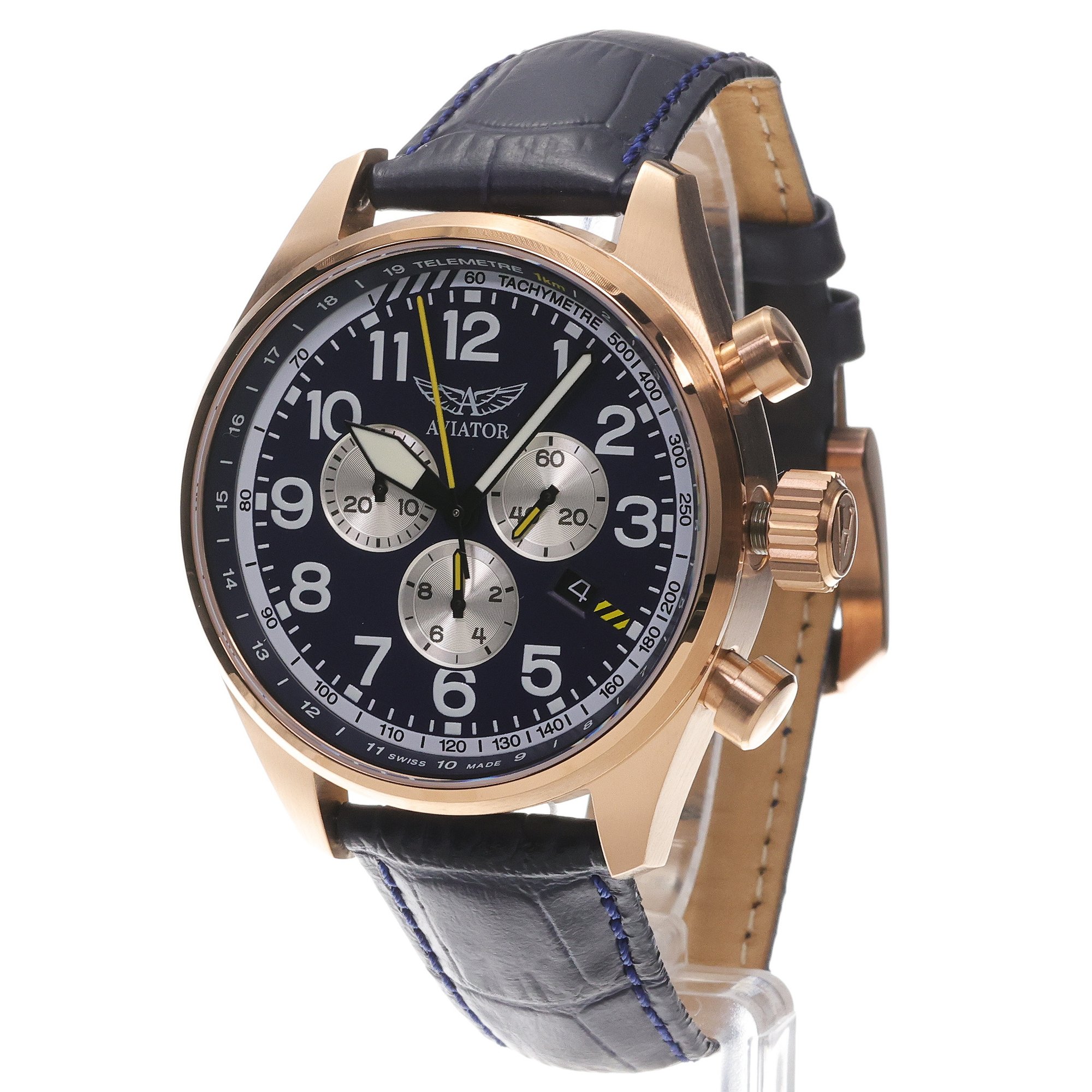 zegarek Aviator V22521704 kwarcowy męski Airacobra Aircobra P45 Chrono