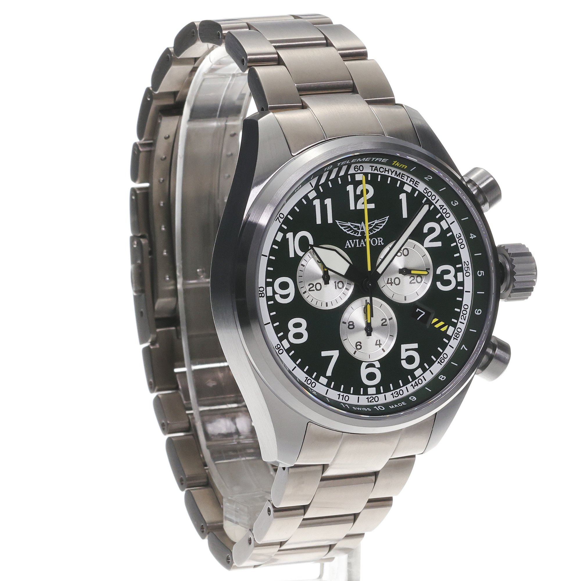 zegarek Aviator V22571715 szary Airacobra
