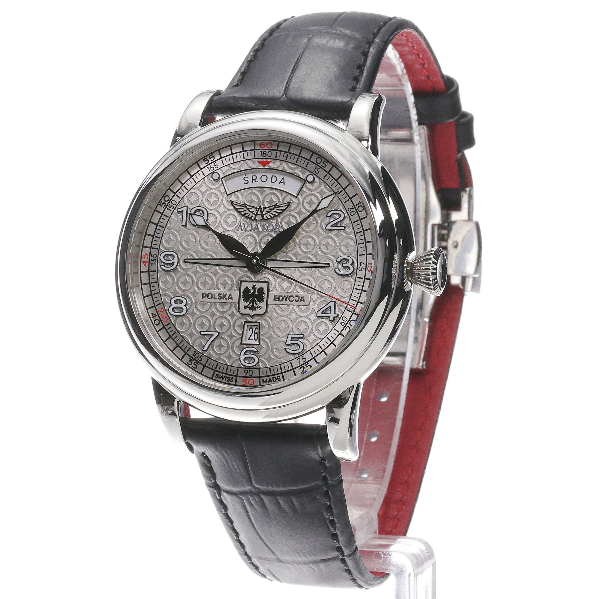zegarek Aviator V34403944 automatyczny męski Douglas Douglas Polish Edition Day-Date Stanisław Skarżyński 2026