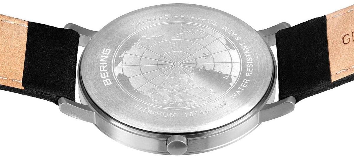 zegarek Bering 18640-402 szary Titanium - miniatura 7