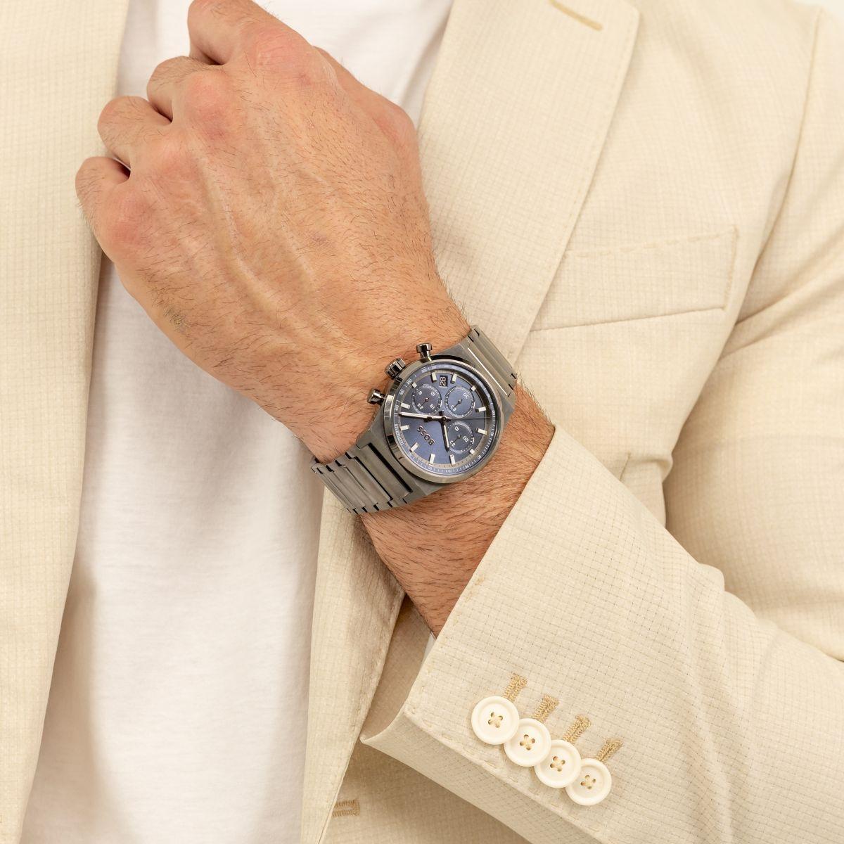 zegarek Boss 1514223 szary Męskie