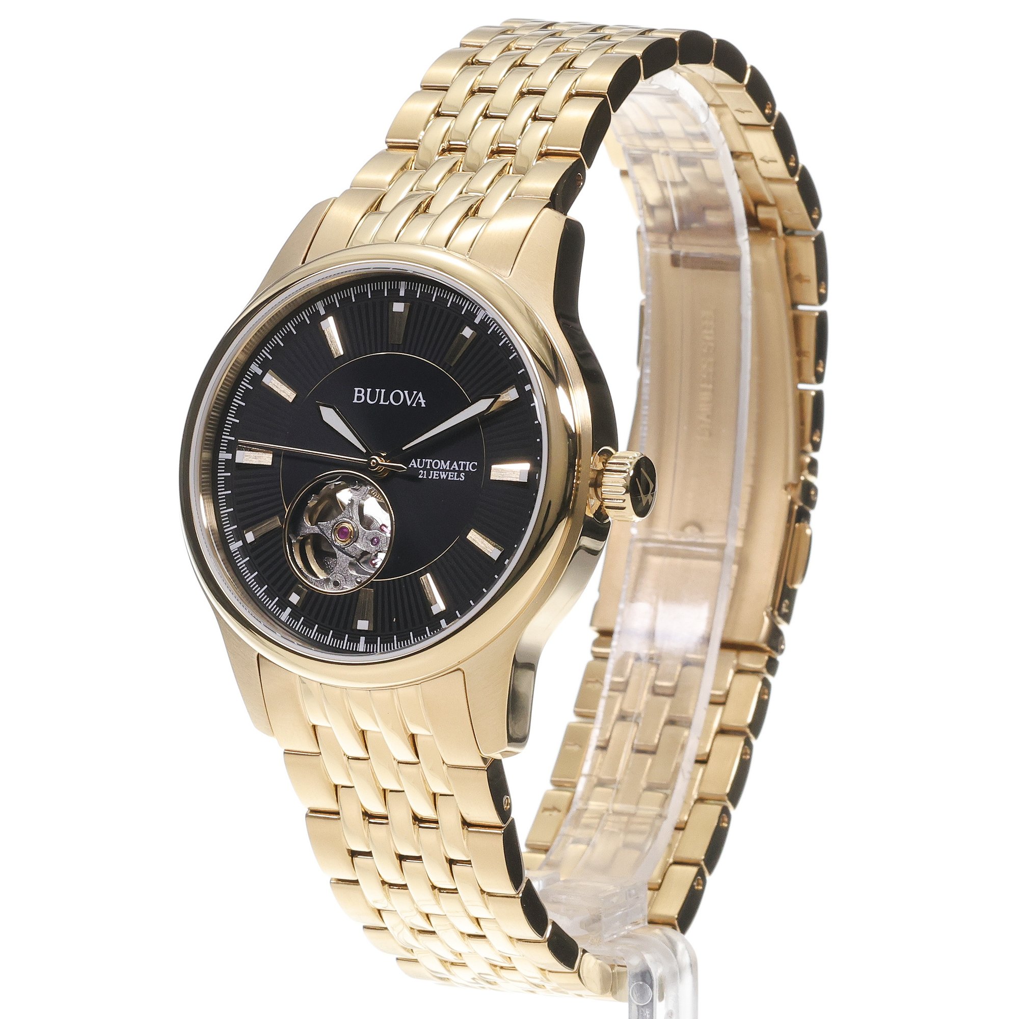 zegarek Bulova 97A168 automatyczny męski Classic Classic Automatic Open Heart - miniatura 2