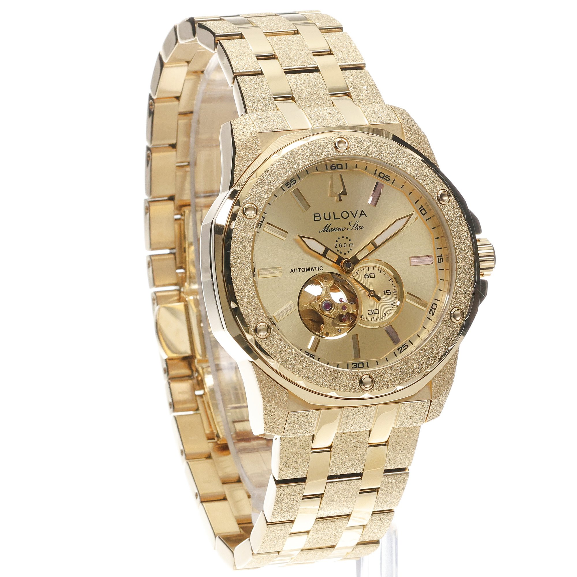 zegarek Bulova 97A200 złoty Marine Star
