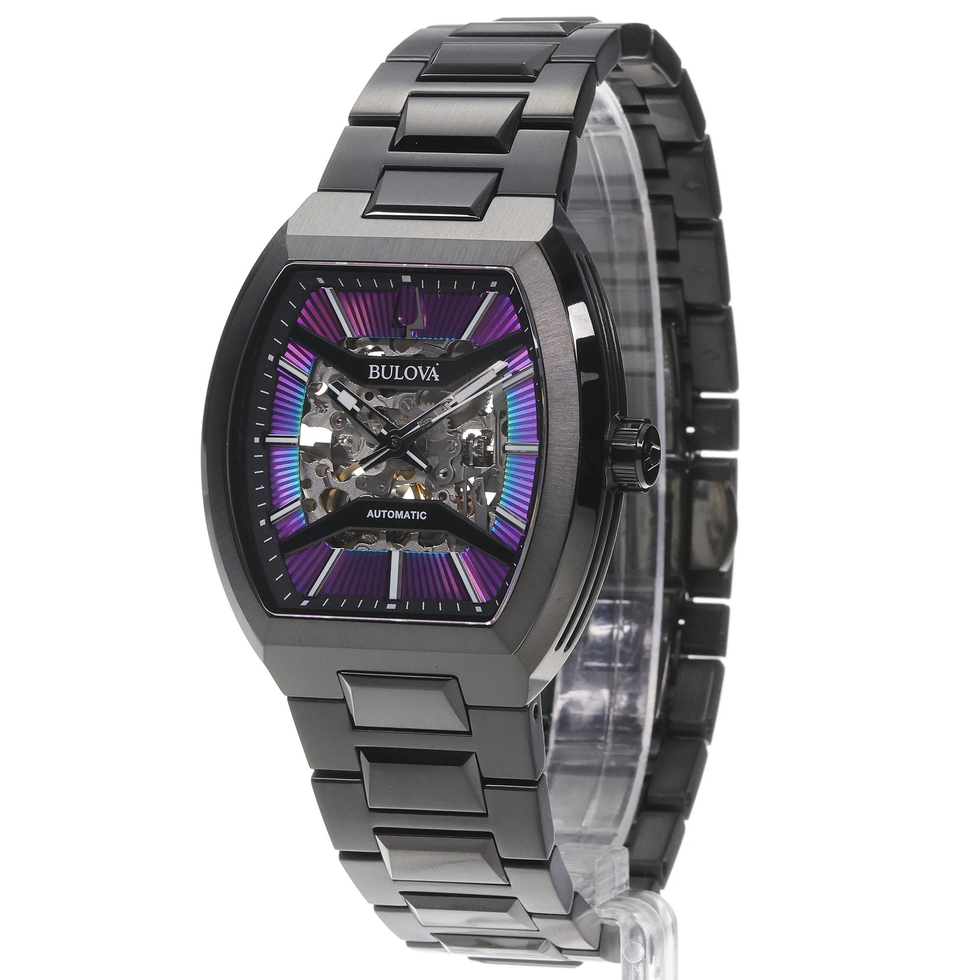 zegarek Bulova 98A320 automatyczny męski Maquina Automatic Skieleton - miniatura 2