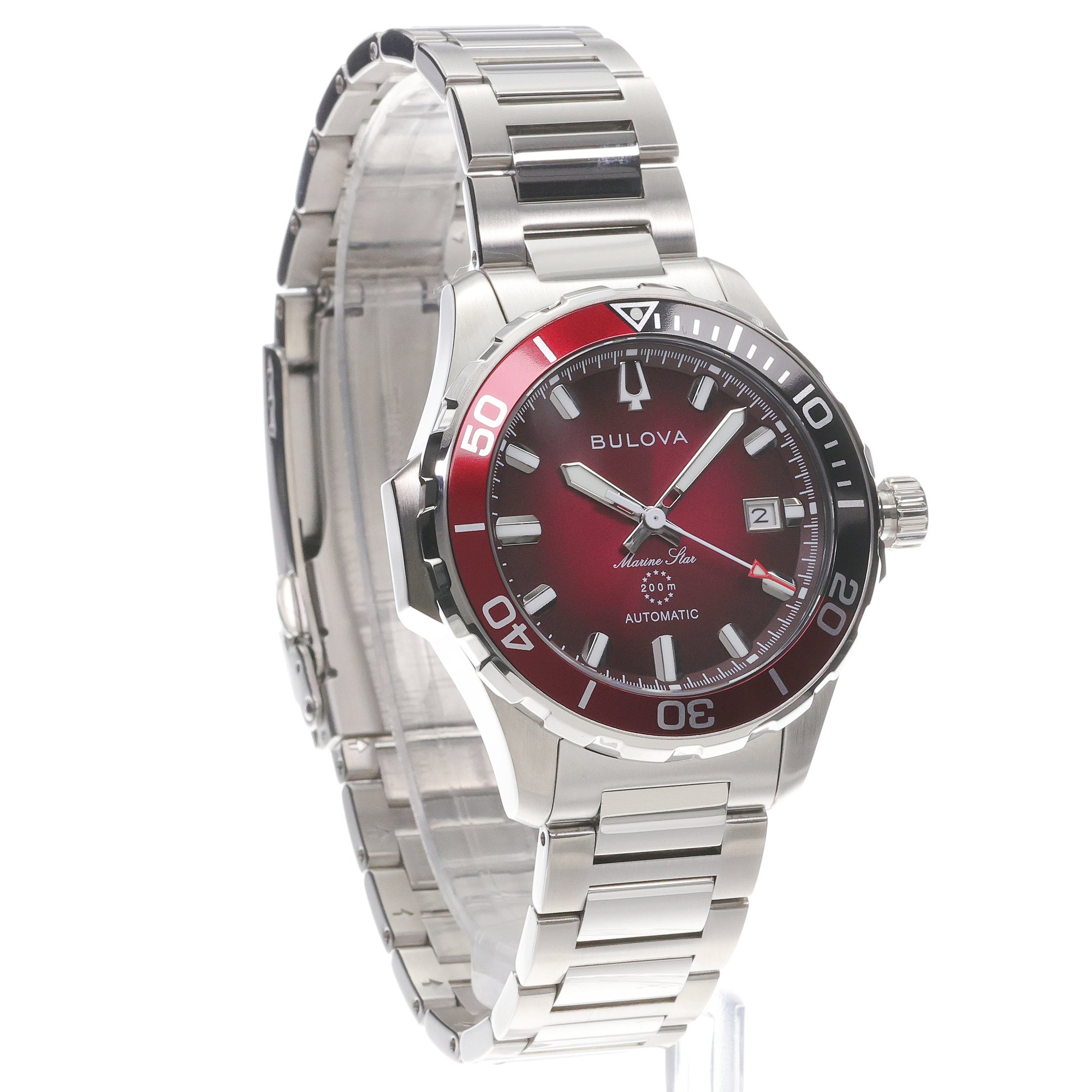 zegarek Bulova 98B472 srebrny Marine Star