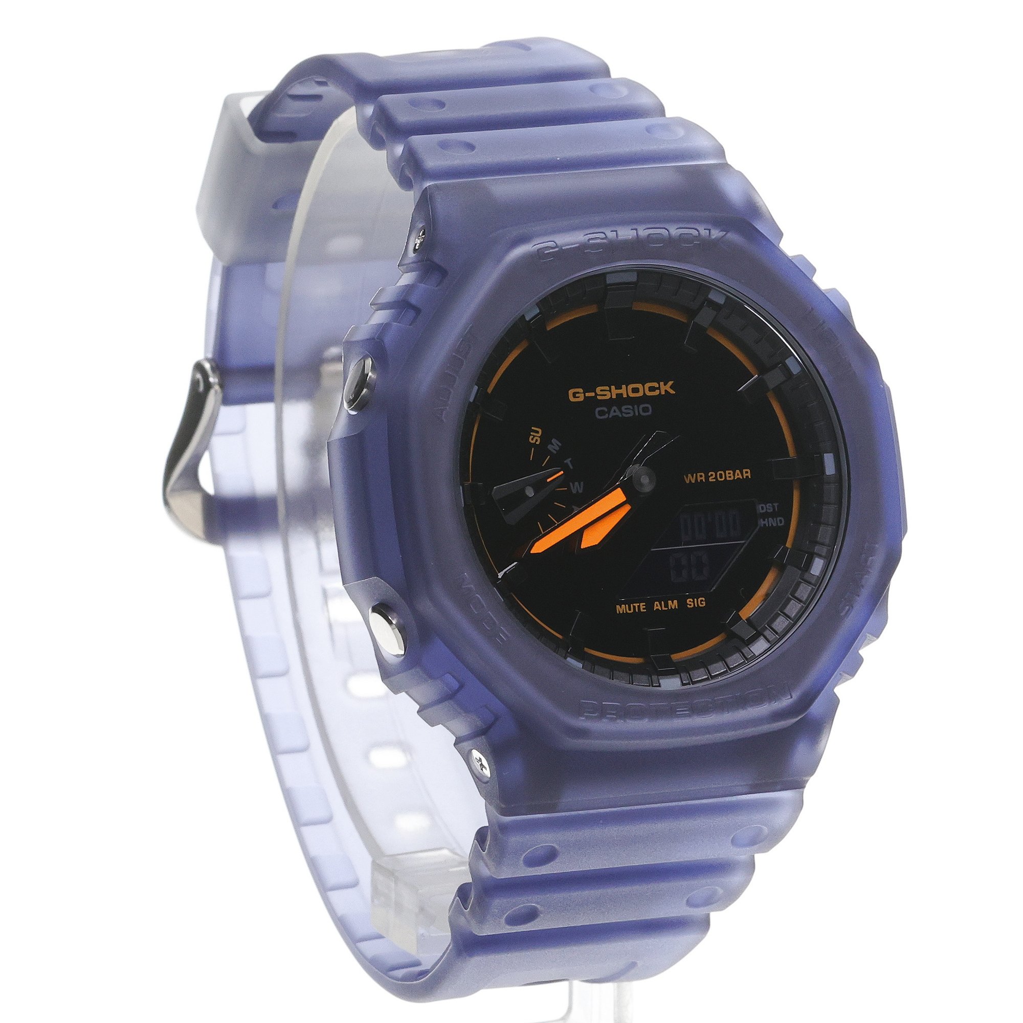 zegarek Casio GA-2100K-2AER Octagon Nightlife Carbon Core Guard Męskie mineralne - miniatura 3