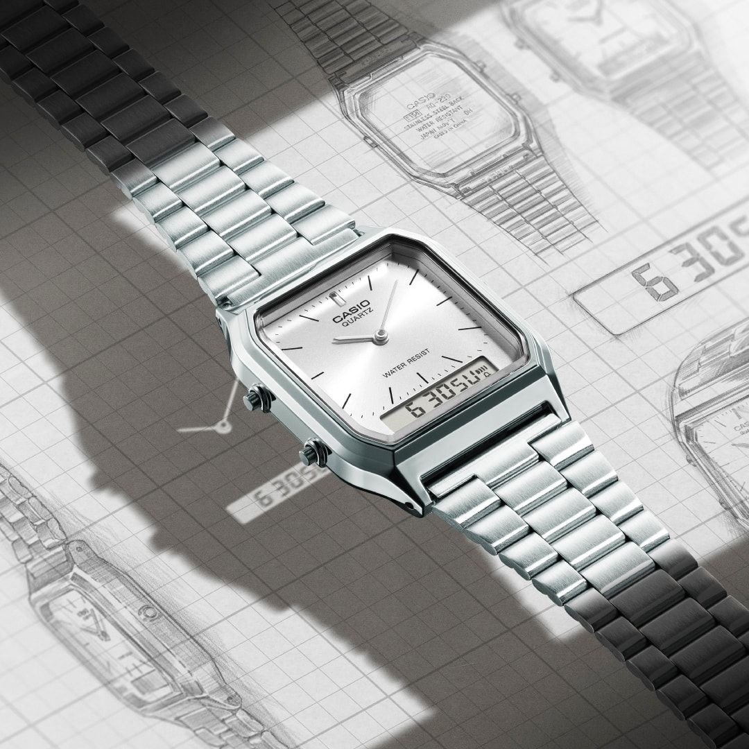 zegarek Casio Vintage AQ-230A-7AMQYES Maxi VINTAGE Maxi akrylowe - miniatura 8