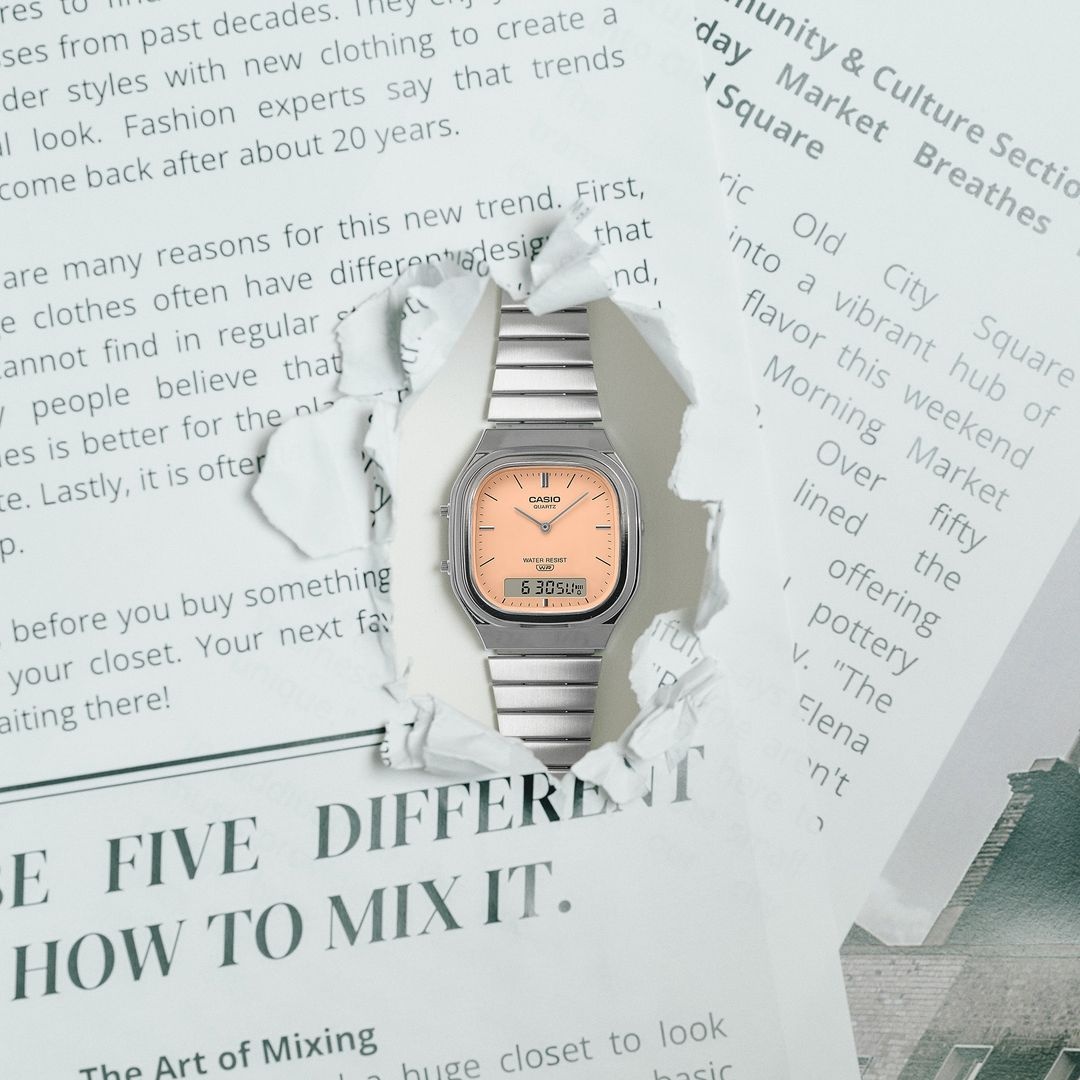 zegarek Casio Vintage AQ-240E-4AEF kwarcowy Vintage - miniatura 3