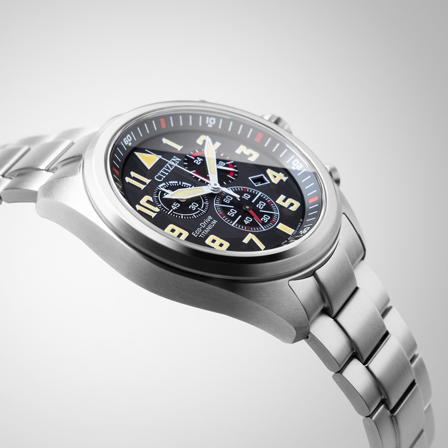 zegarek Citizen AT2480-81E solar męski Titanium ECO-DRIVE SUPER TITANIUM - miniatura 5