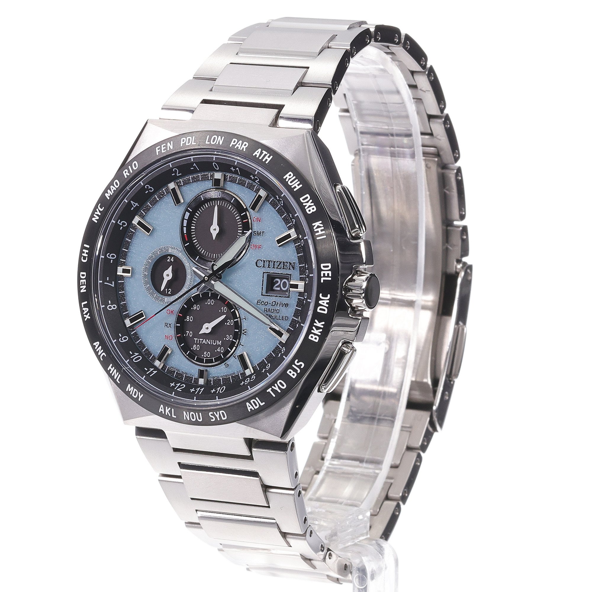 zegarek Citizen AT8238-84M srebrny Titanium