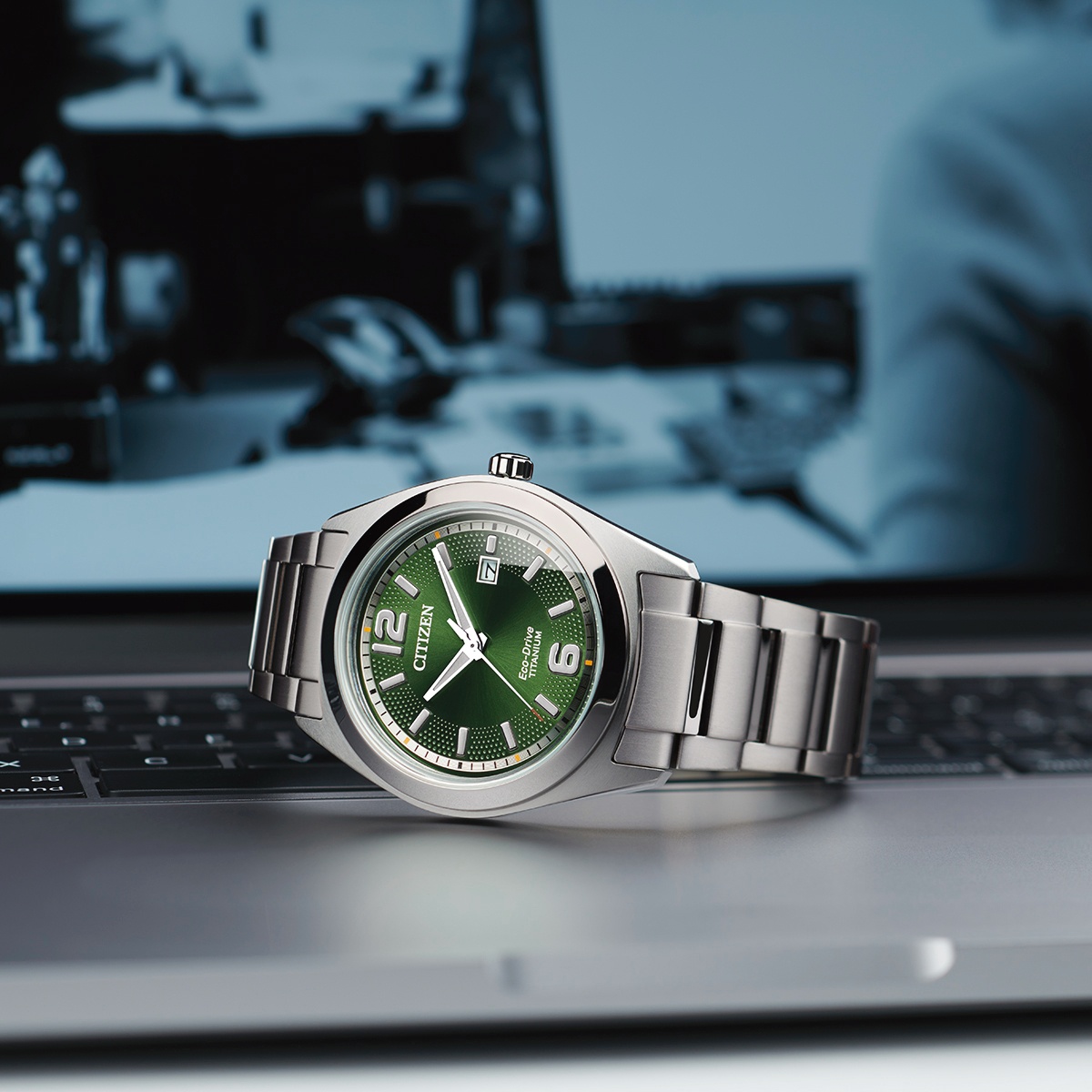 zegarek Citizen AW1641-81X szary Titanium - miniatura 5