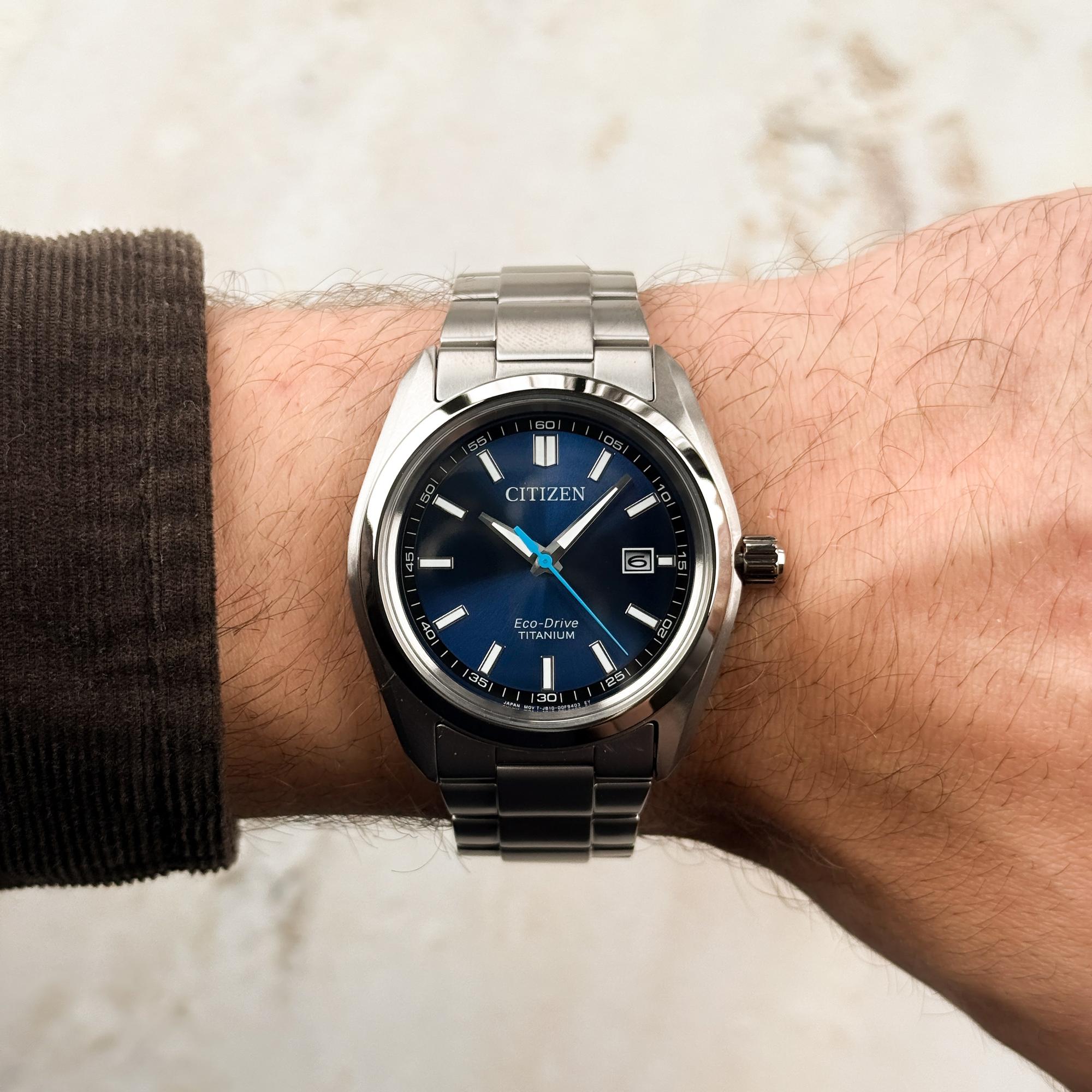 zegarek Citizen AW1900-50L szary Titanium