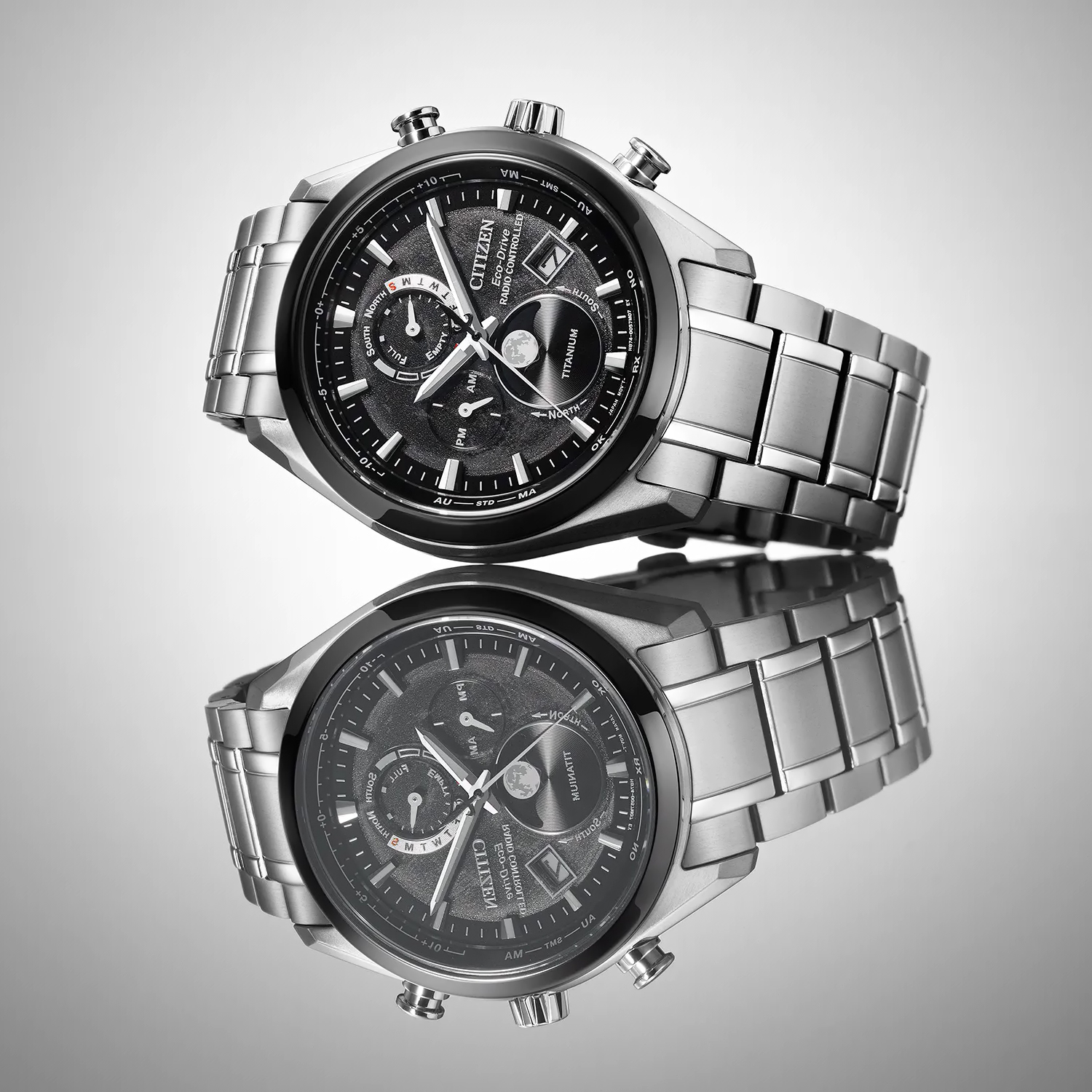 zegarek Citizen BY1018-80E czarny Radio Controlled - miniatura 5