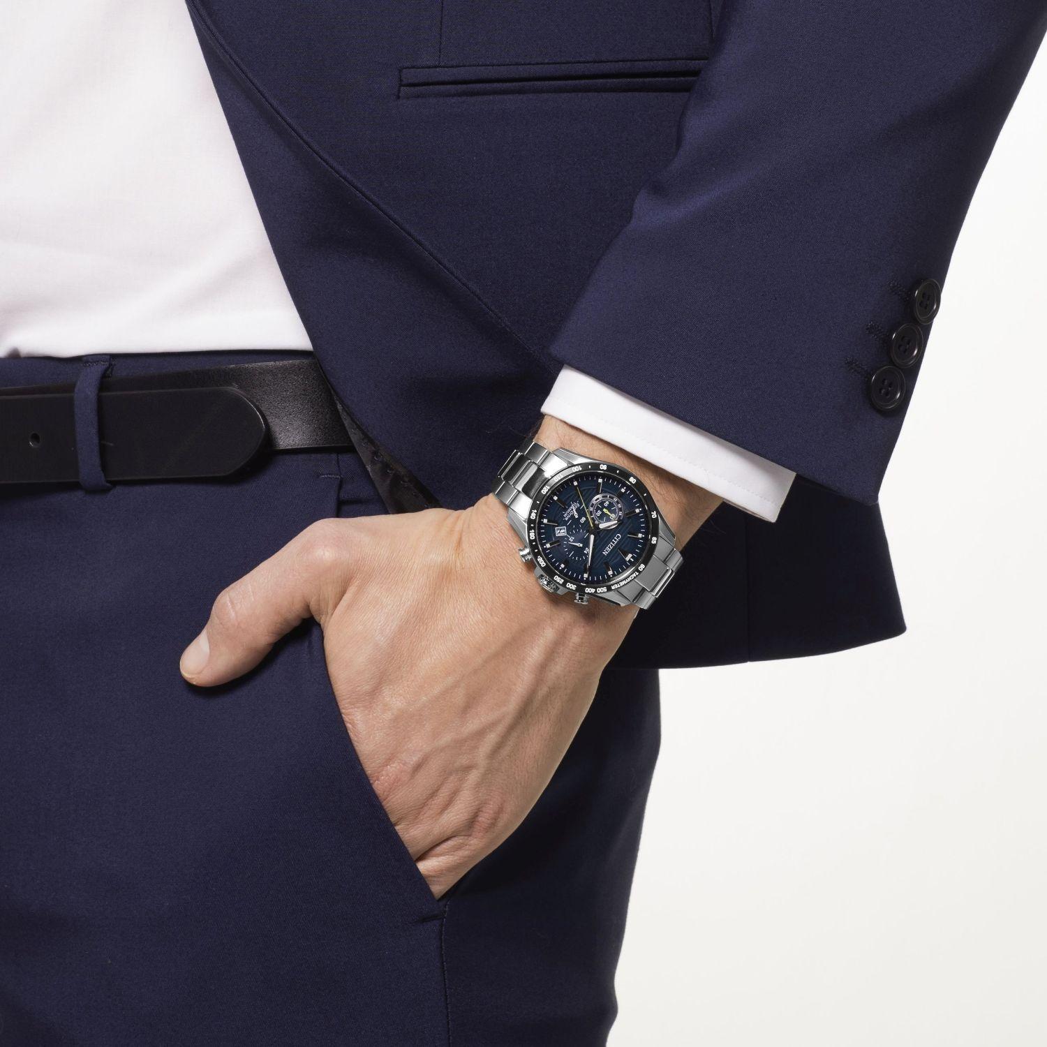 zegarek Citizen CA4444-82L srebrny Chrono - miniatura 5