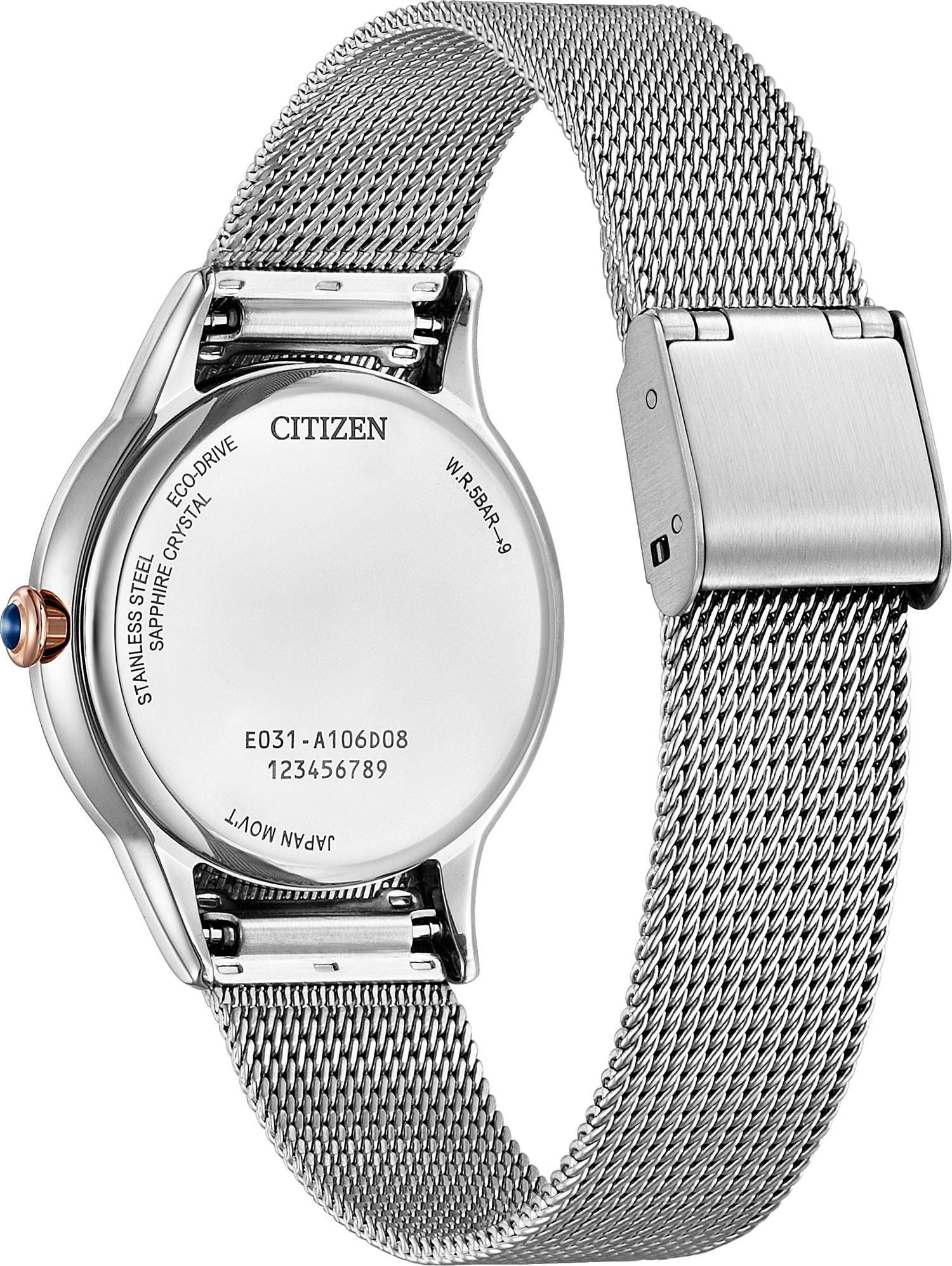 zegarek Citizen EM1156-80X srebrny Ecodrive - miniatura 7