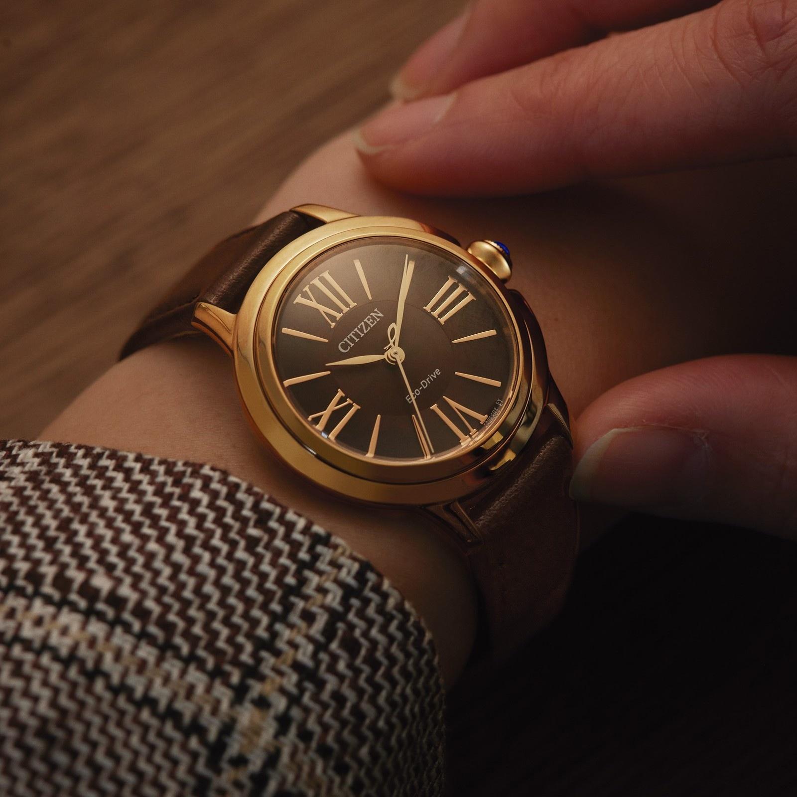 zegarek Citizen EM1163-09X Lady Ceci Ecodrive szafirowe