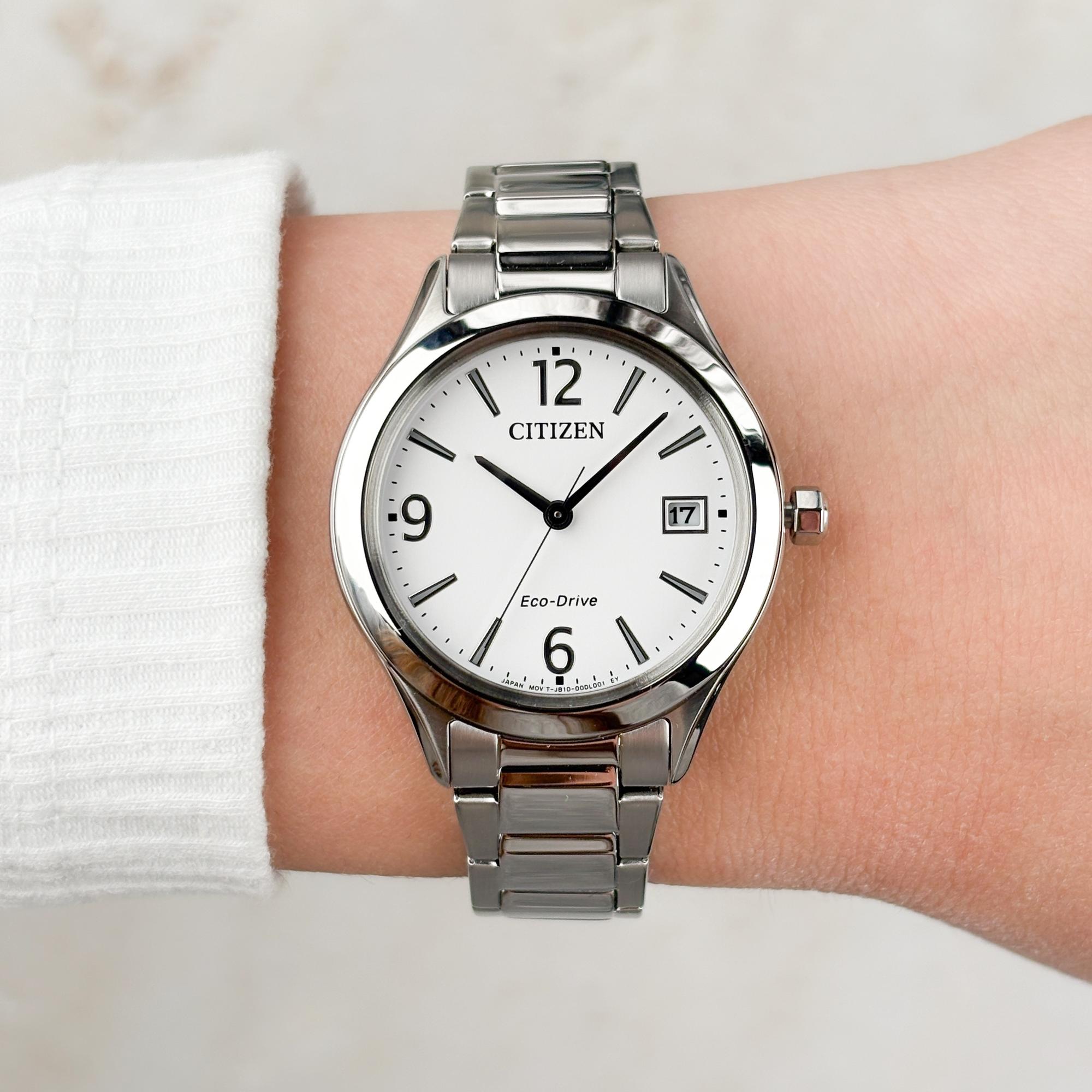 zegarek Citizen FE6121-67A srebrny Lady
