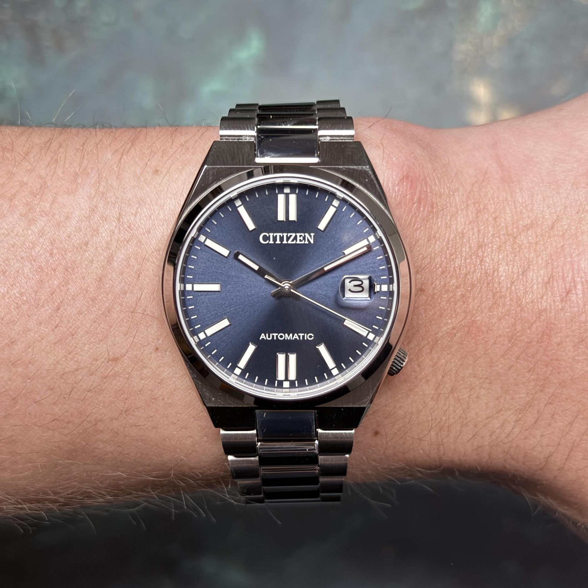 zegarek Citizen NJ0200-50M Tsuyosa 37 Time Slip Męskie szafirowe