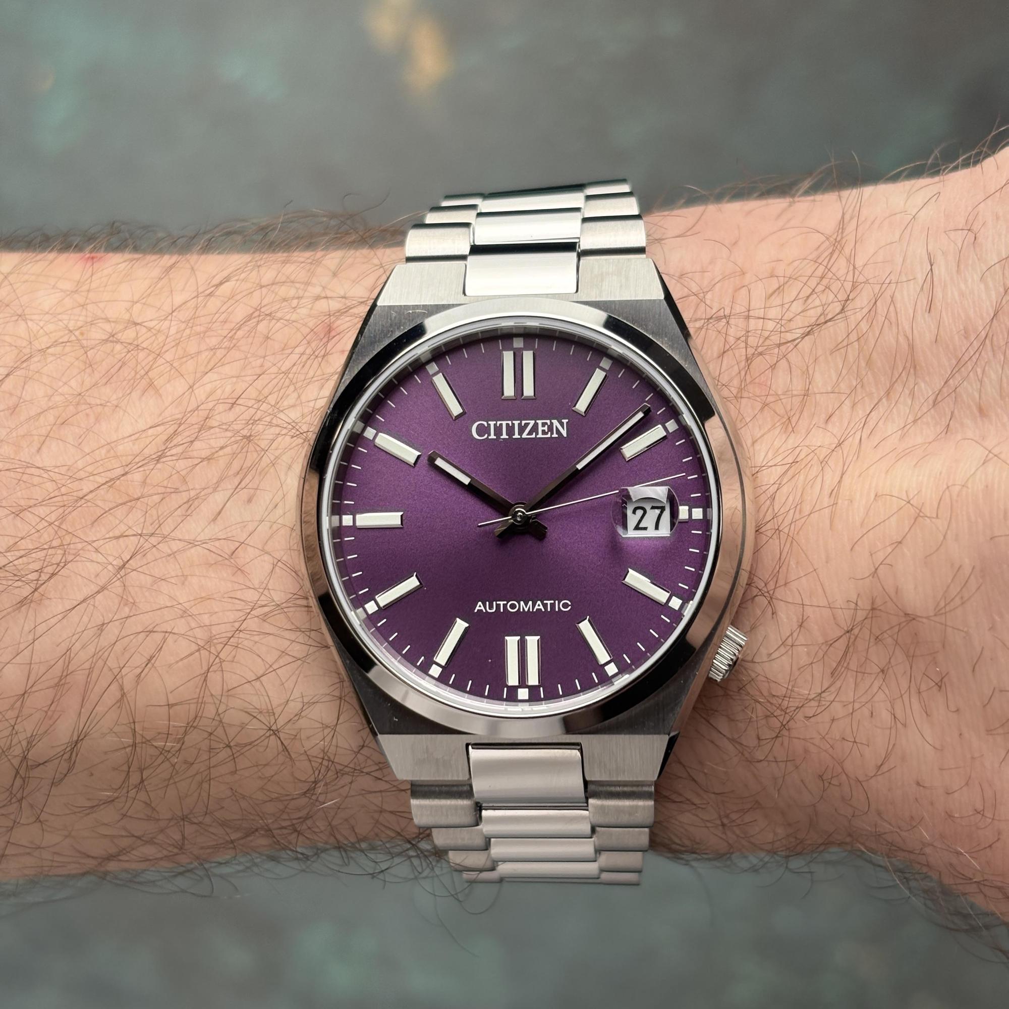 zegarek Citizen NJ0200-50W Tsuyosa 37 Time Slip Męskie szafirowe