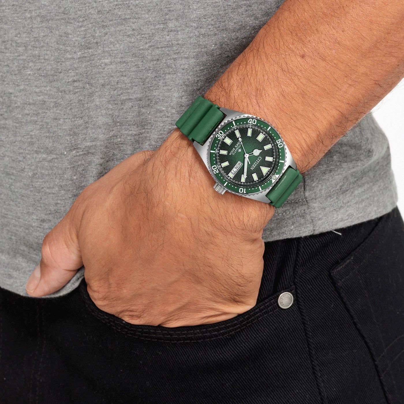 zegarek Citizen NY0121-09XC PROMASTER AUTOMATIC DIVER 200m Promaster mineralne - miniatura 11