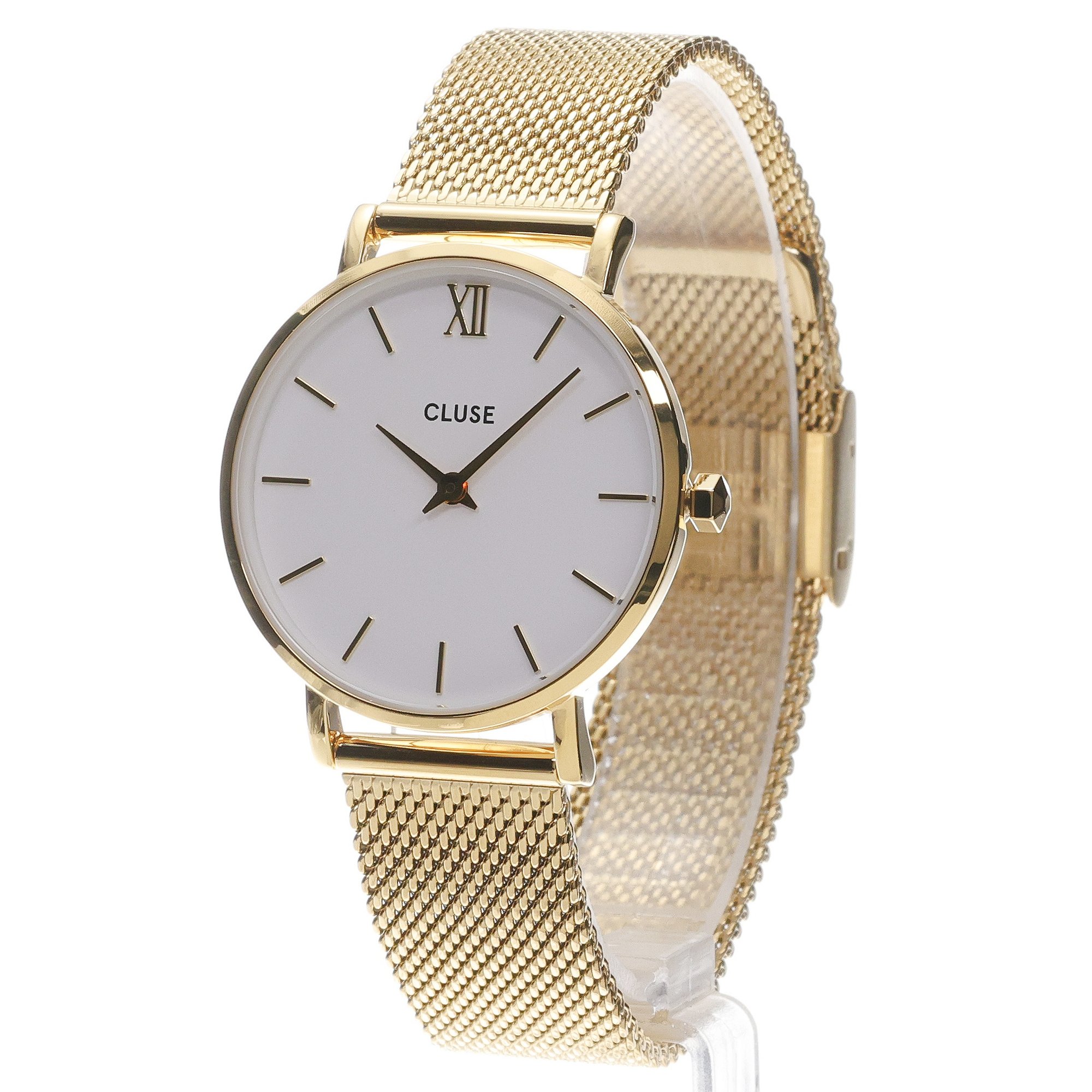 zegarek Cluse CG10215 Minuit White Flat Snake Gold Gift Box Minuit mineralne - miniatura 2