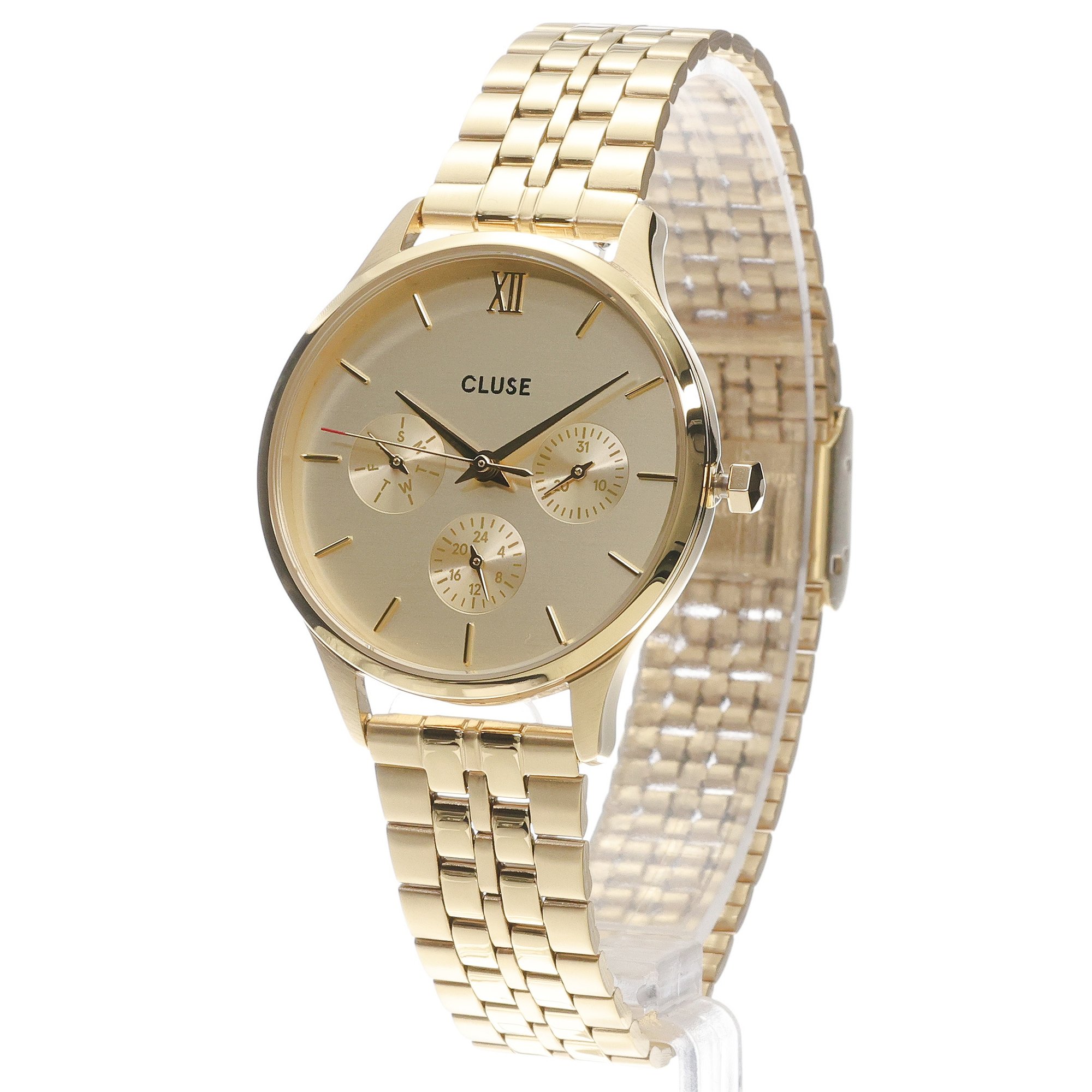 zegarek Cluse CW10701 Minuit Multifunction Full Gold Minuit mineralne
