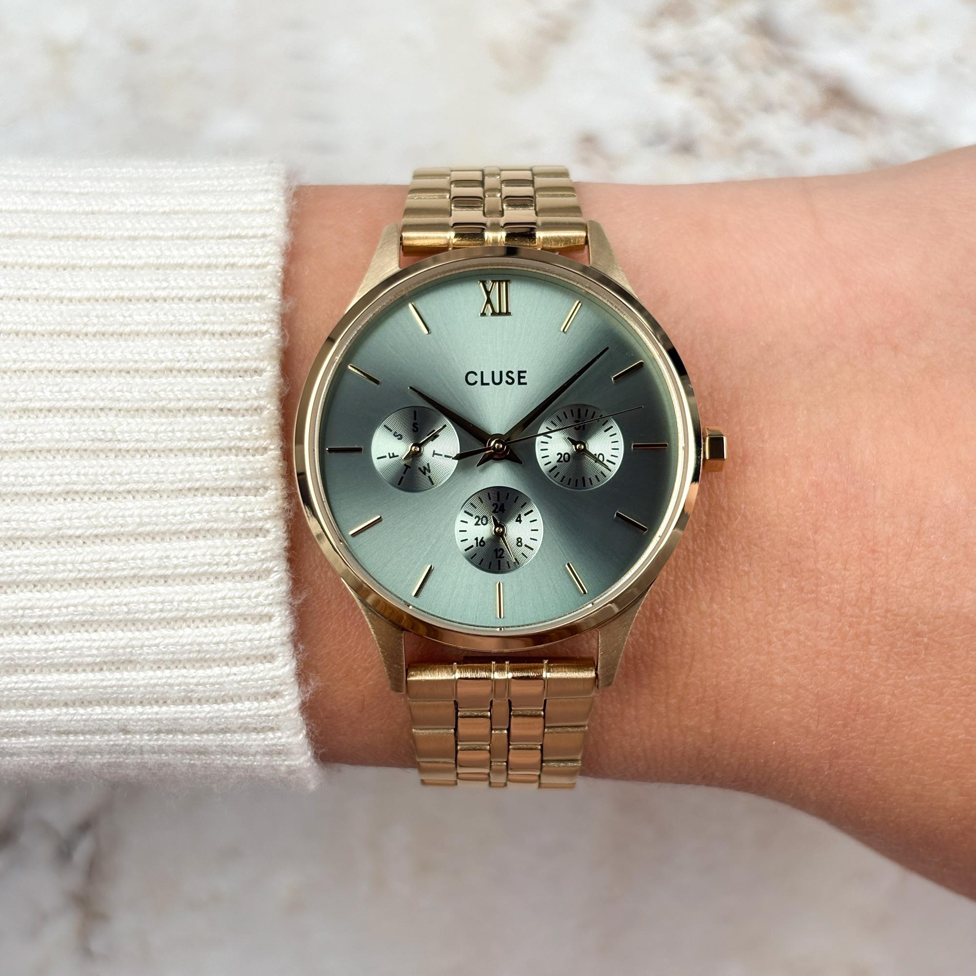zegarek Cluse CW10709 złoty Minuit