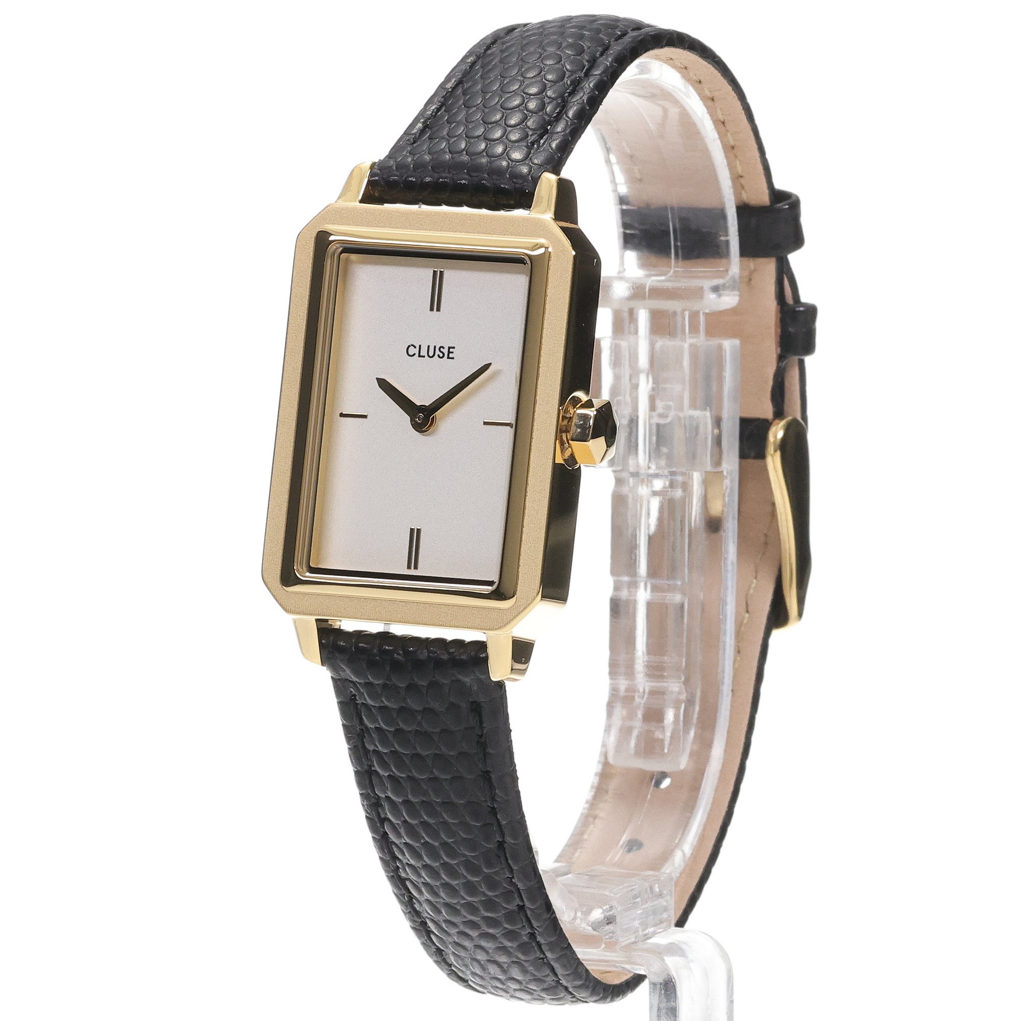 zegarek Cluse CW11504 Black Lizard-Gold Fluette mineralne - miniatura 2
