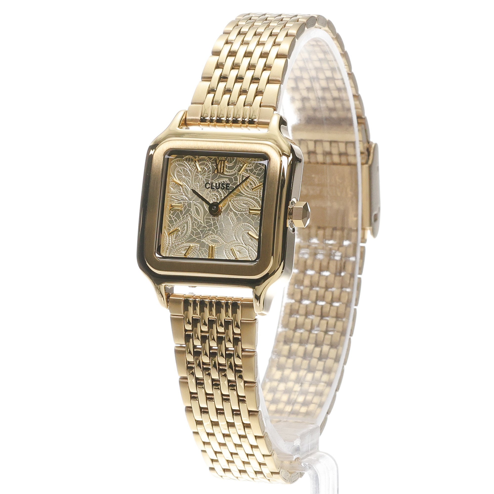 zegarek Cluse CW11825 Gracieuse Petite Steel Lace Textured Gold Gracieuse mineralne - miniatura 2