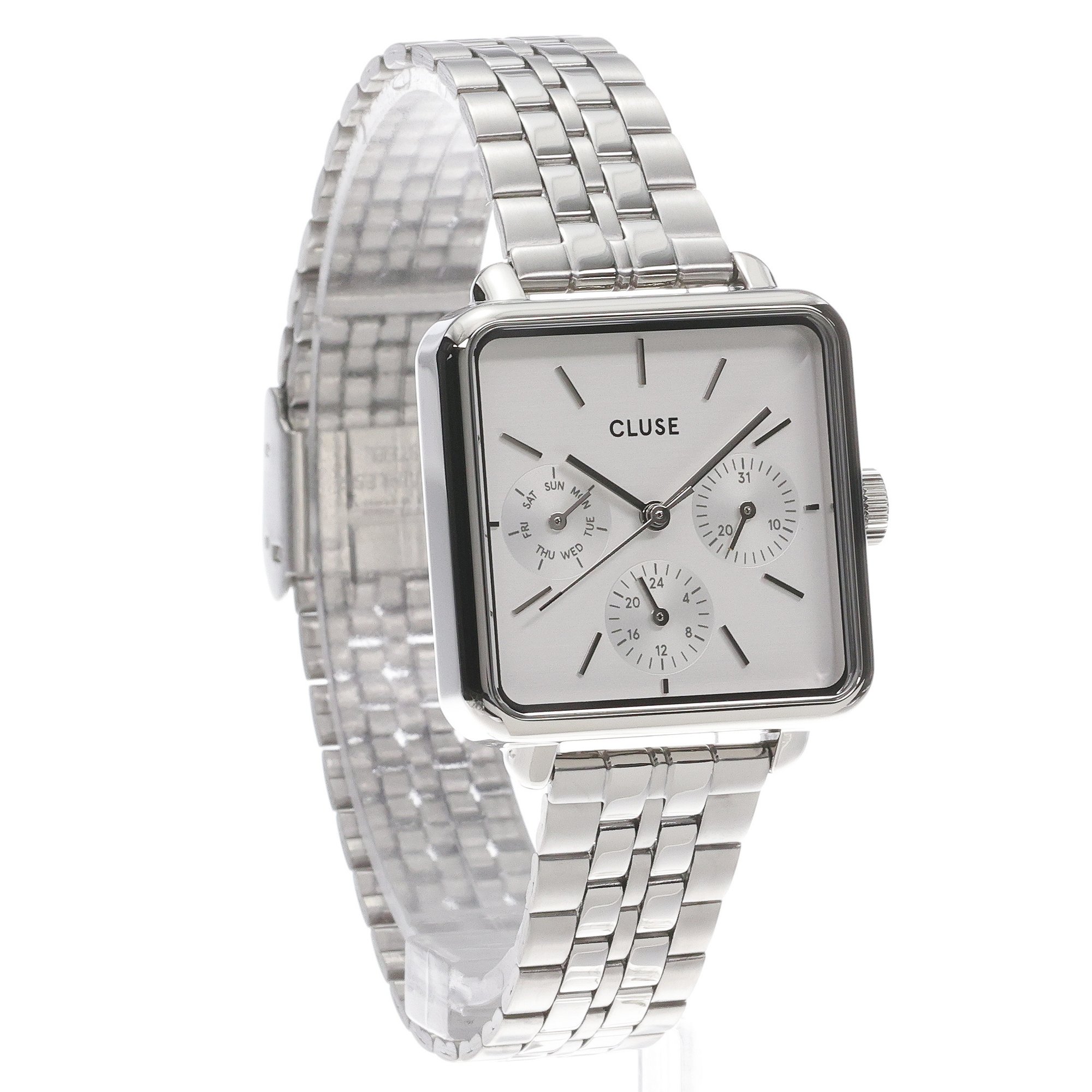 zegarek Cluse CW13802 kwarcowy damski La Tetragone La Tetragone Multifunction Silver - miniatura 3