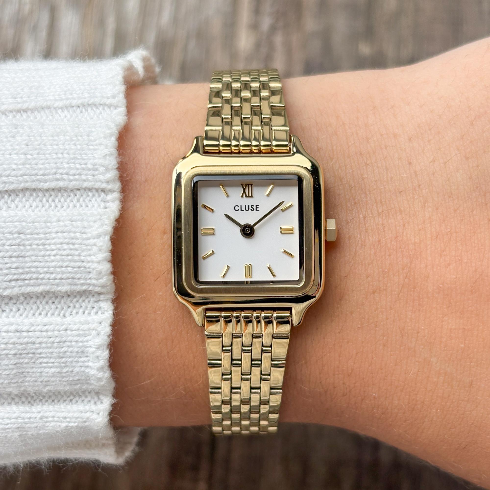 zegarek Cluse CW15506 Gracieuse Mini Steel White Gold Gracieuse mineralne - miniatura 8