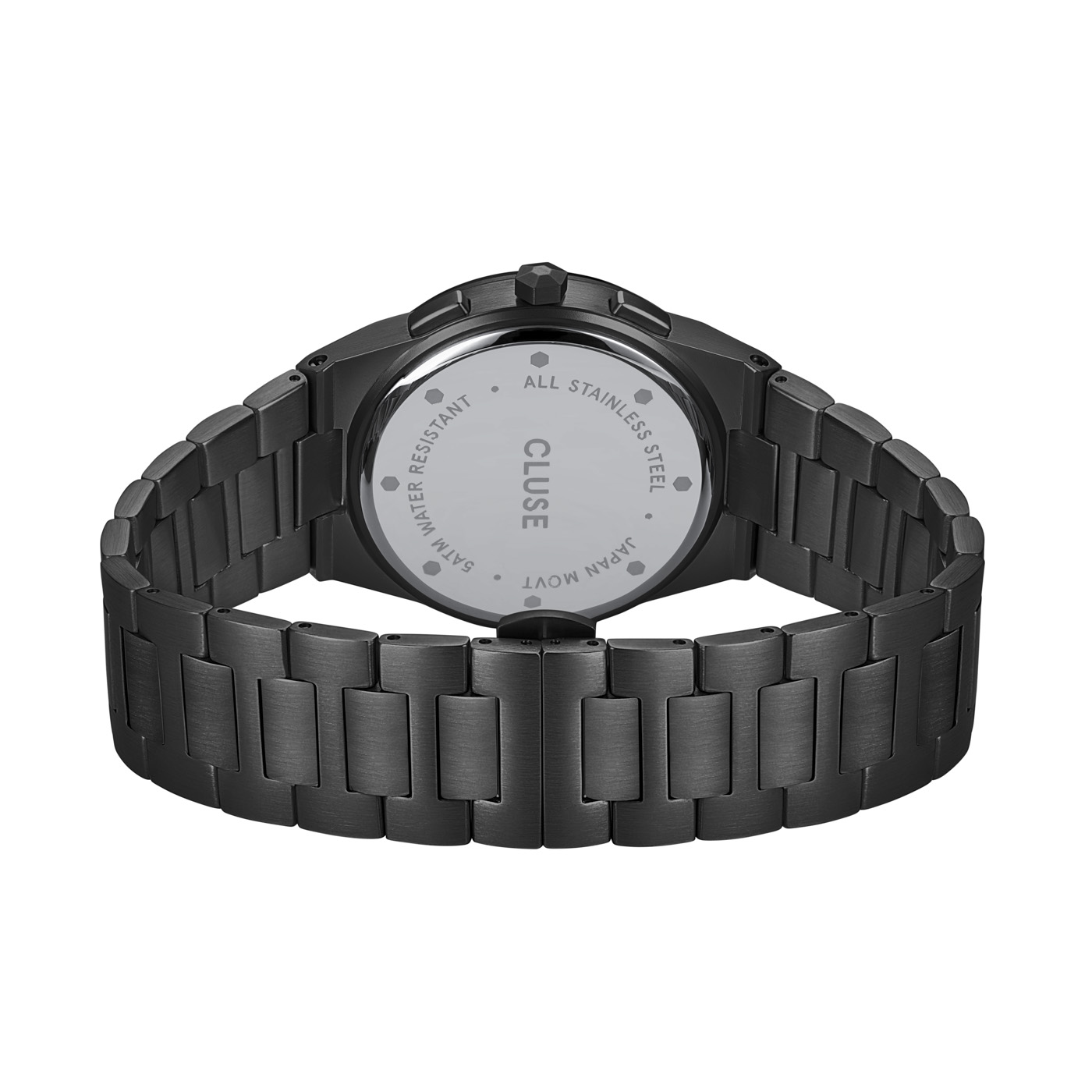 zegarek Cluse CW20802 Chrono Steel/Full Black męski z chronograf Vigoureux - miniatura 2