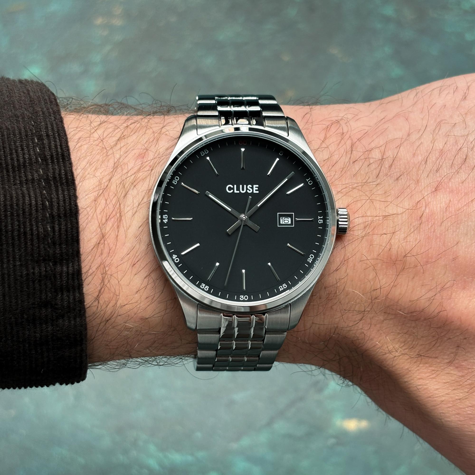 zegarek Cluse CW20904 kwarcowy męski Cluse Antheor Watch Steel Black Silver Colour - miniatura 8