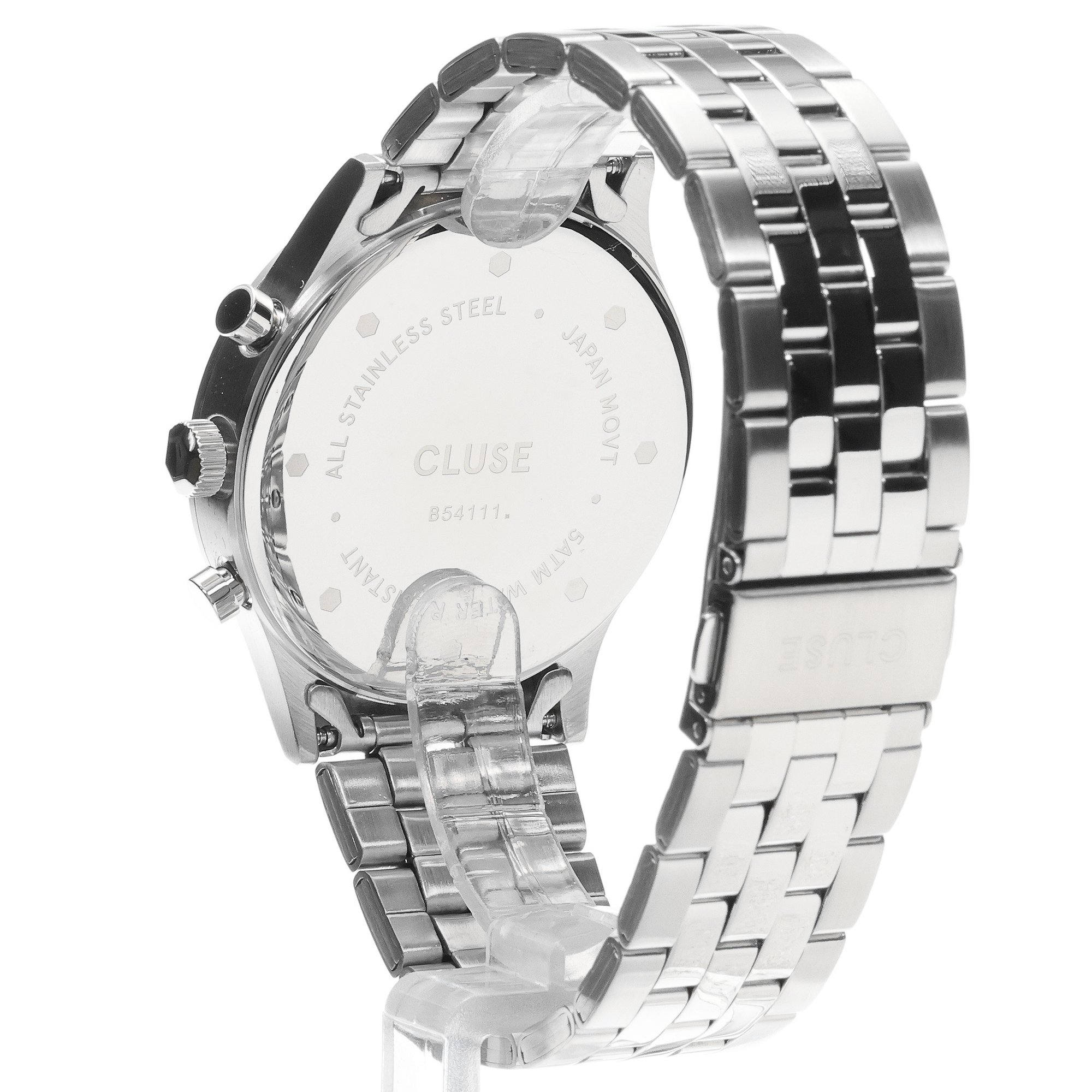 zegarek Cluse CW21003 kwarcowy męski Vigoureux Antheor chrono Watch Steel blue Silver Colour