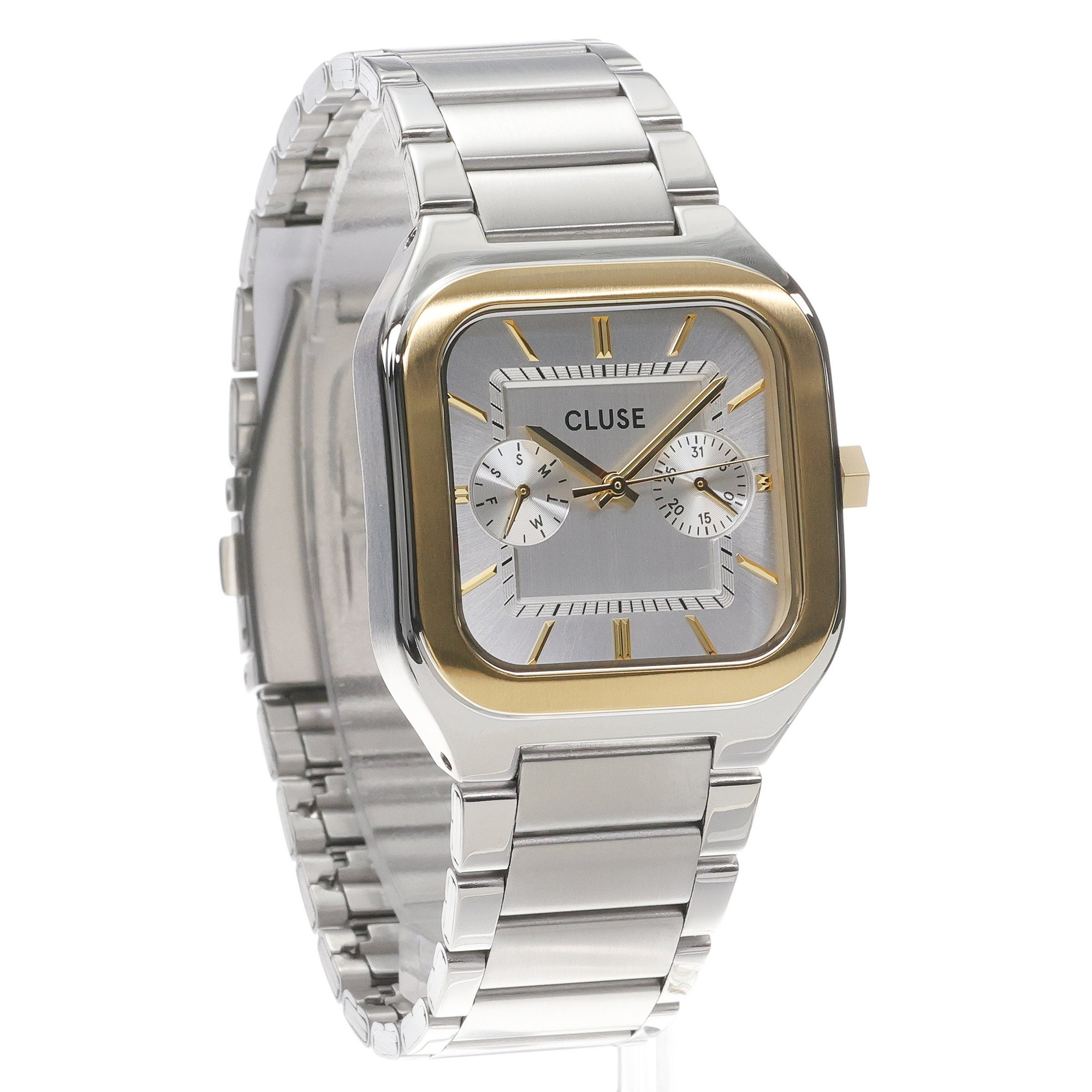 zegarek Cluse CW26201 kwarcowy męski Quadrus Quadrus Multifunction Steel Silver Two Tone - miniatura 3