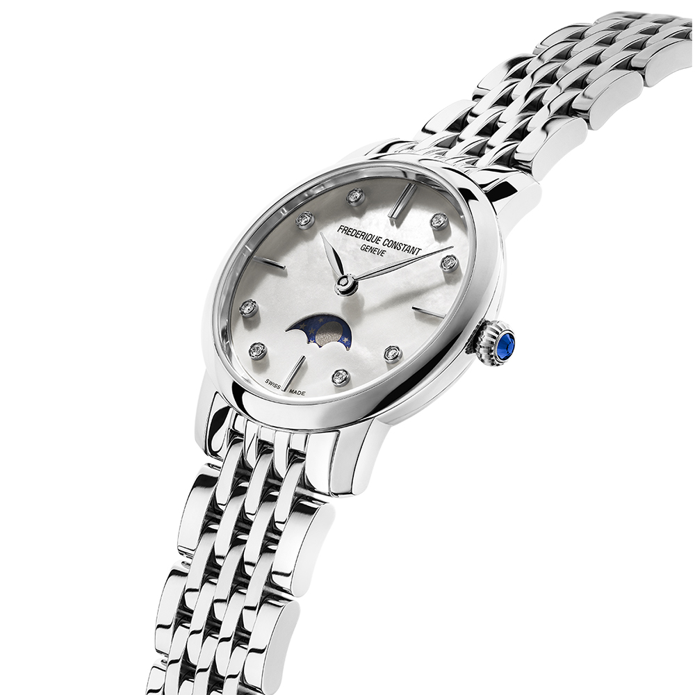 Frederique Constant FC-206MPWD1S6B zegarek damski Slimline - miniatura 5