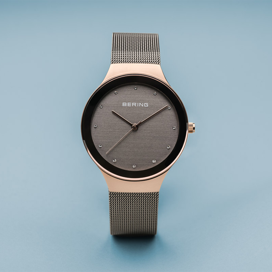 Bering 12934-369 zegarek różowe złoto klasyczny Classic bransoleta - miniatura 3