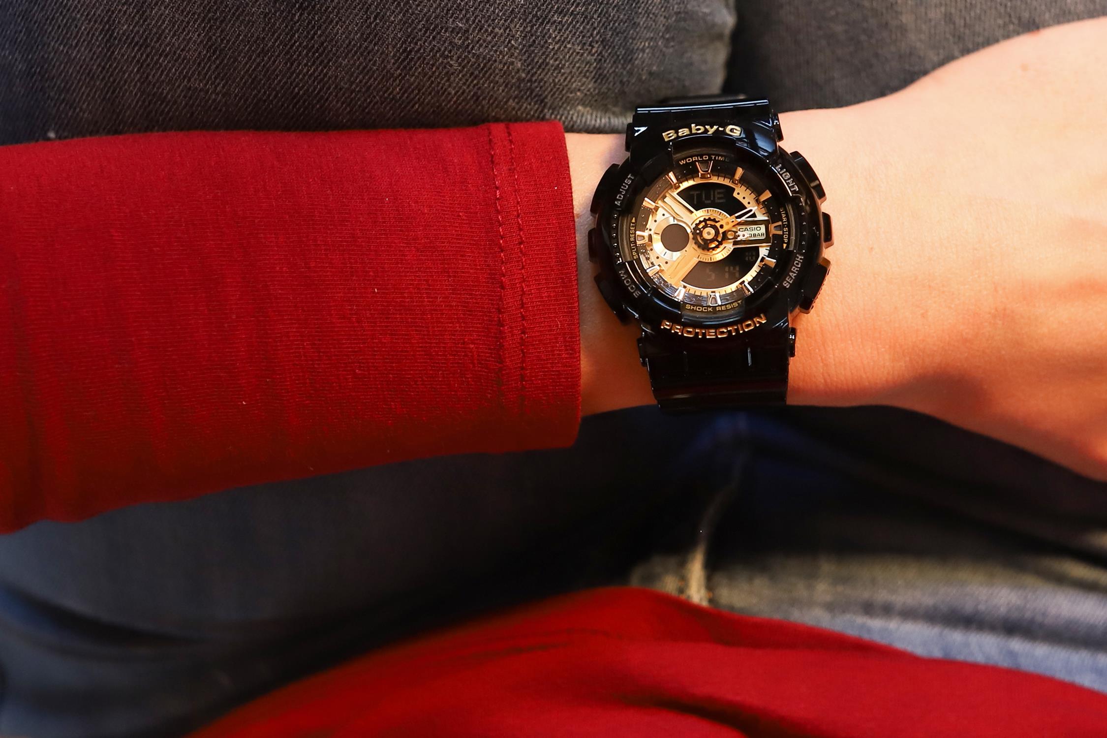 Casio BA-110-1AER Baby-G zegarek damski sportowy mineralne