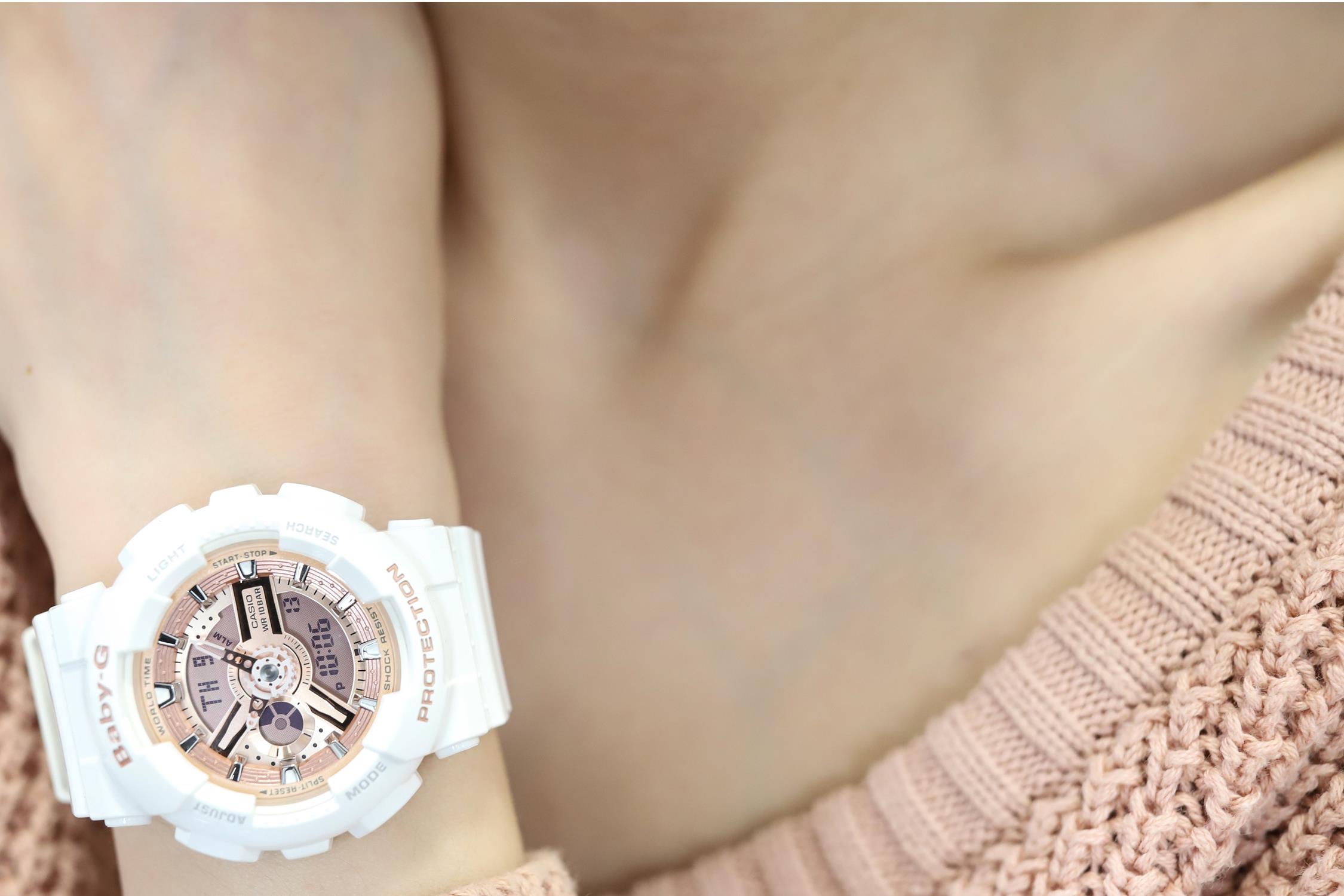 zegarek Casio BA-110-7A1ER biały Baby-G