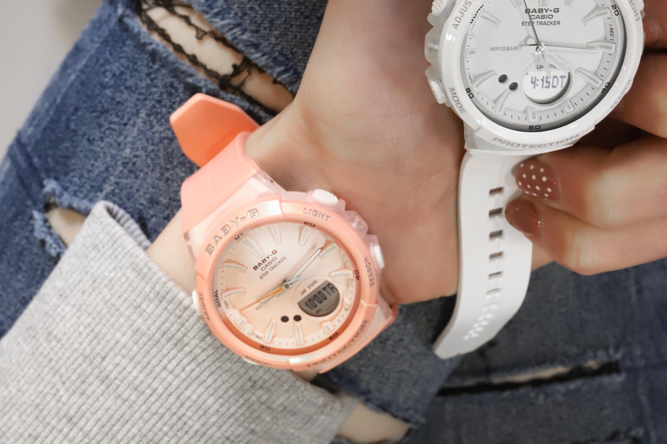 zegarek Baby-G BGS-100-4AER Baby-G Step Tracker Baby-G mineralne