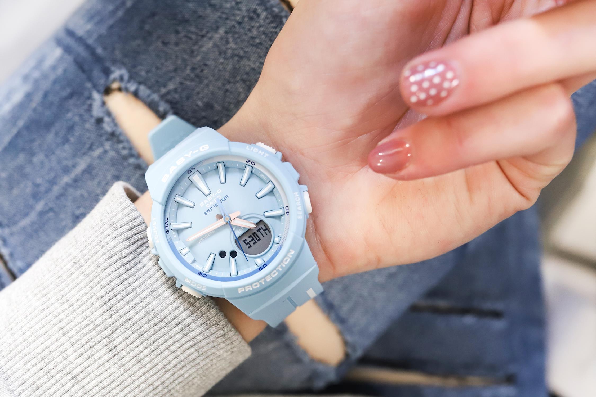 Baby-G BGS-100RT-2AER Baby-G Step Tracker zegarek sportowy Baby-G