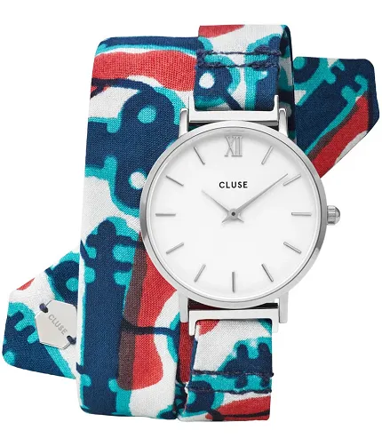 Cluse CL30058 Minuit CLUSE x Mino Design Minuit Silver White/Keys to Success - zdjęcie 1