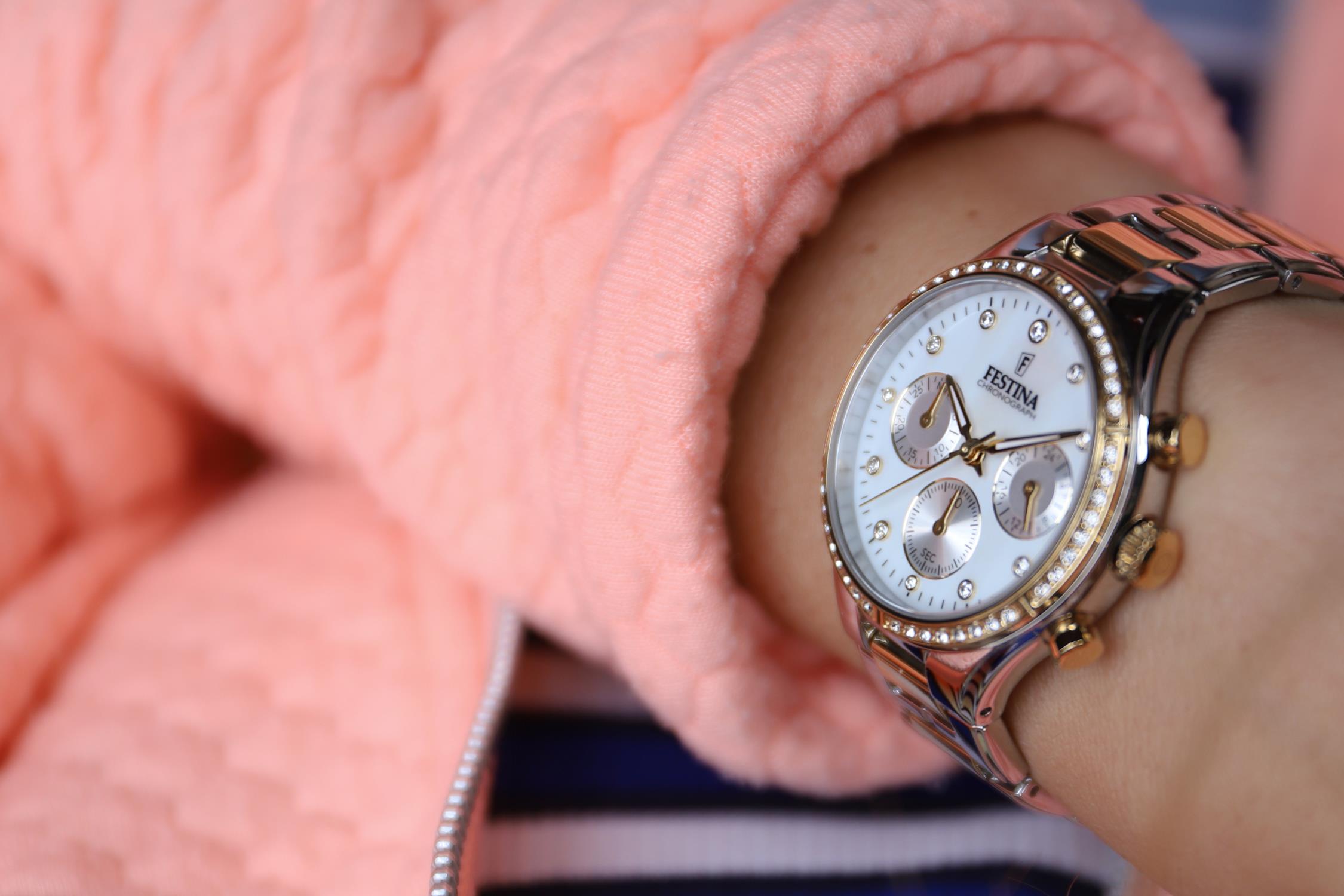 zegarek Festina F20402-1 Boyfriend Collection Chronograph damski z chronograf Boyfriend - miniatura 4