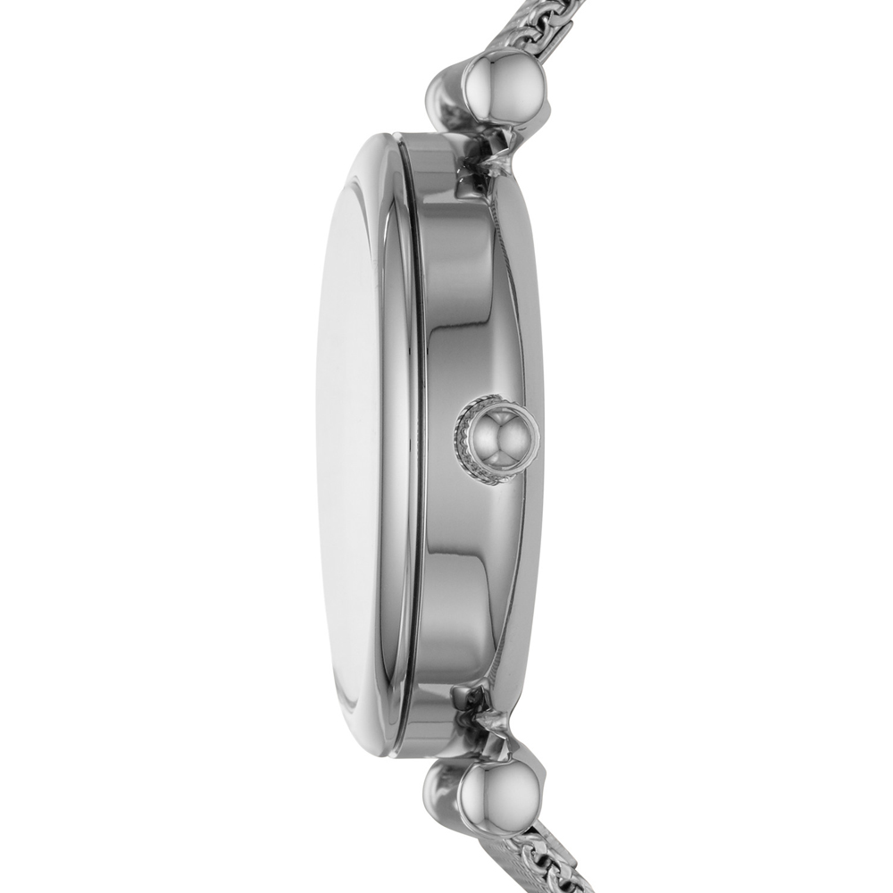 Fossil ES4837 zegarek srebrny klasyczny Carlie bransoleta