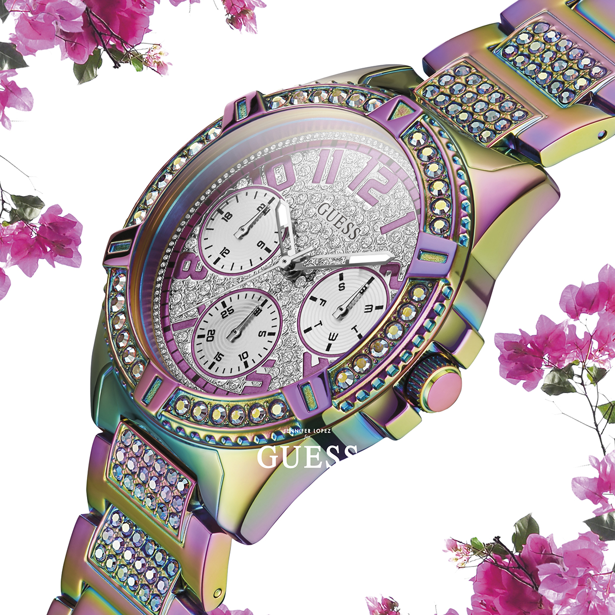 Guess GW0044L1 Bransoleta Jennifer Lopez zegarek damski klasyczny mineralne - miniatura 8