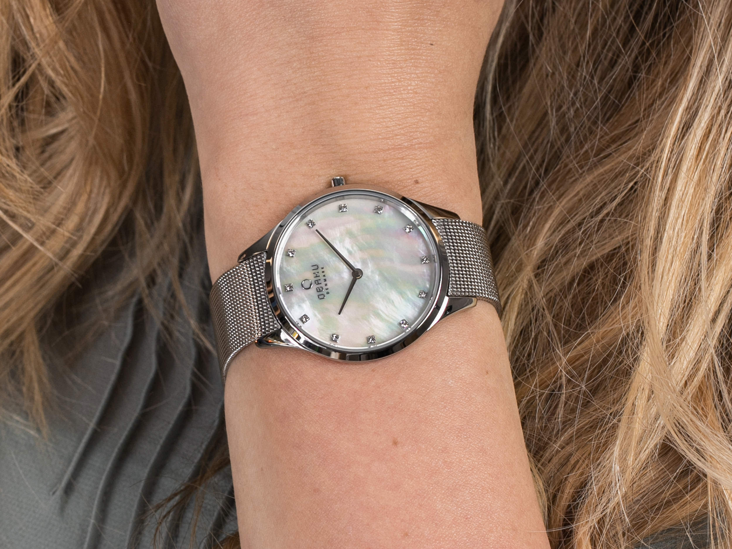 Obaku Denmark V217LXCWMC FIN - STEEL zegarek klasyczny Slim - miniatura 2
