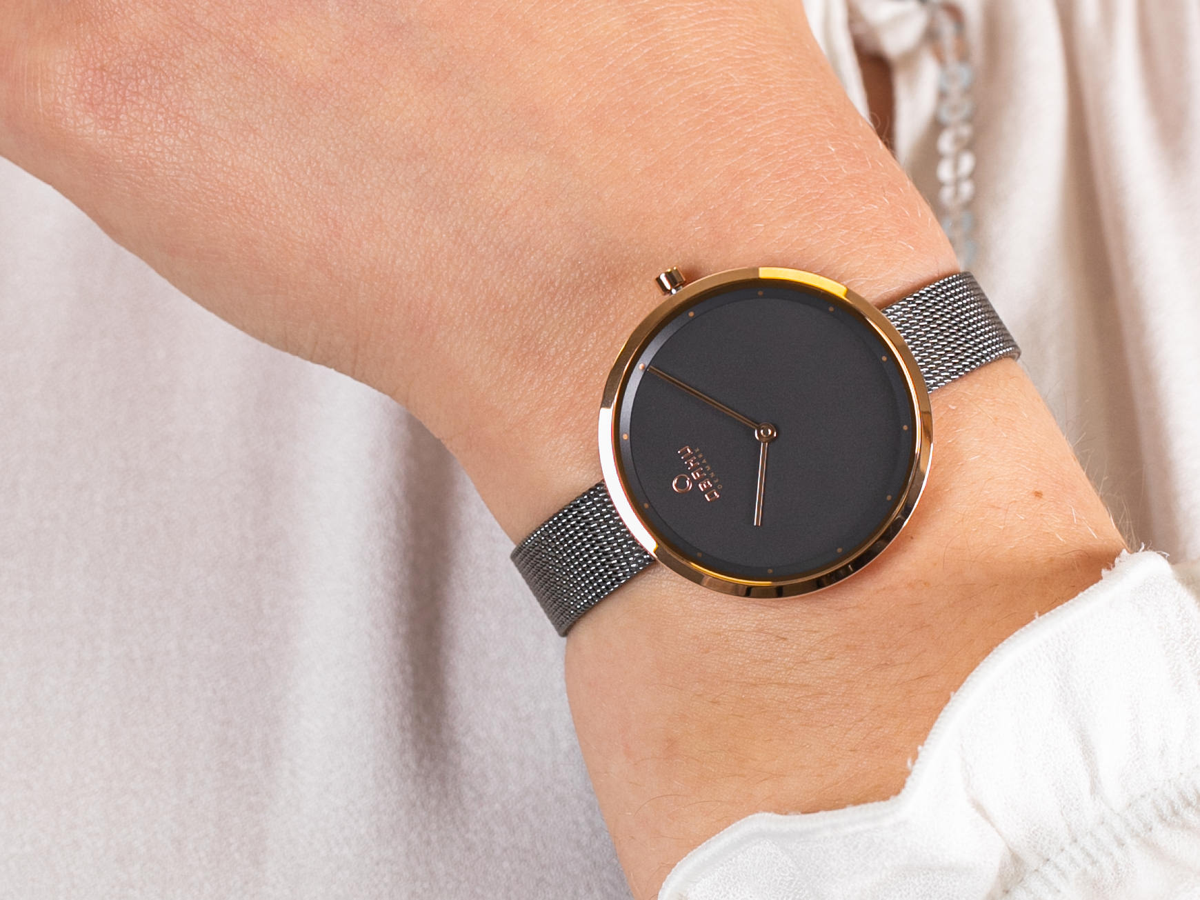 Obaku Denmark V227LXVJMJ DOK - GRANITE zegarek klasyczny Slim - miniatura 2