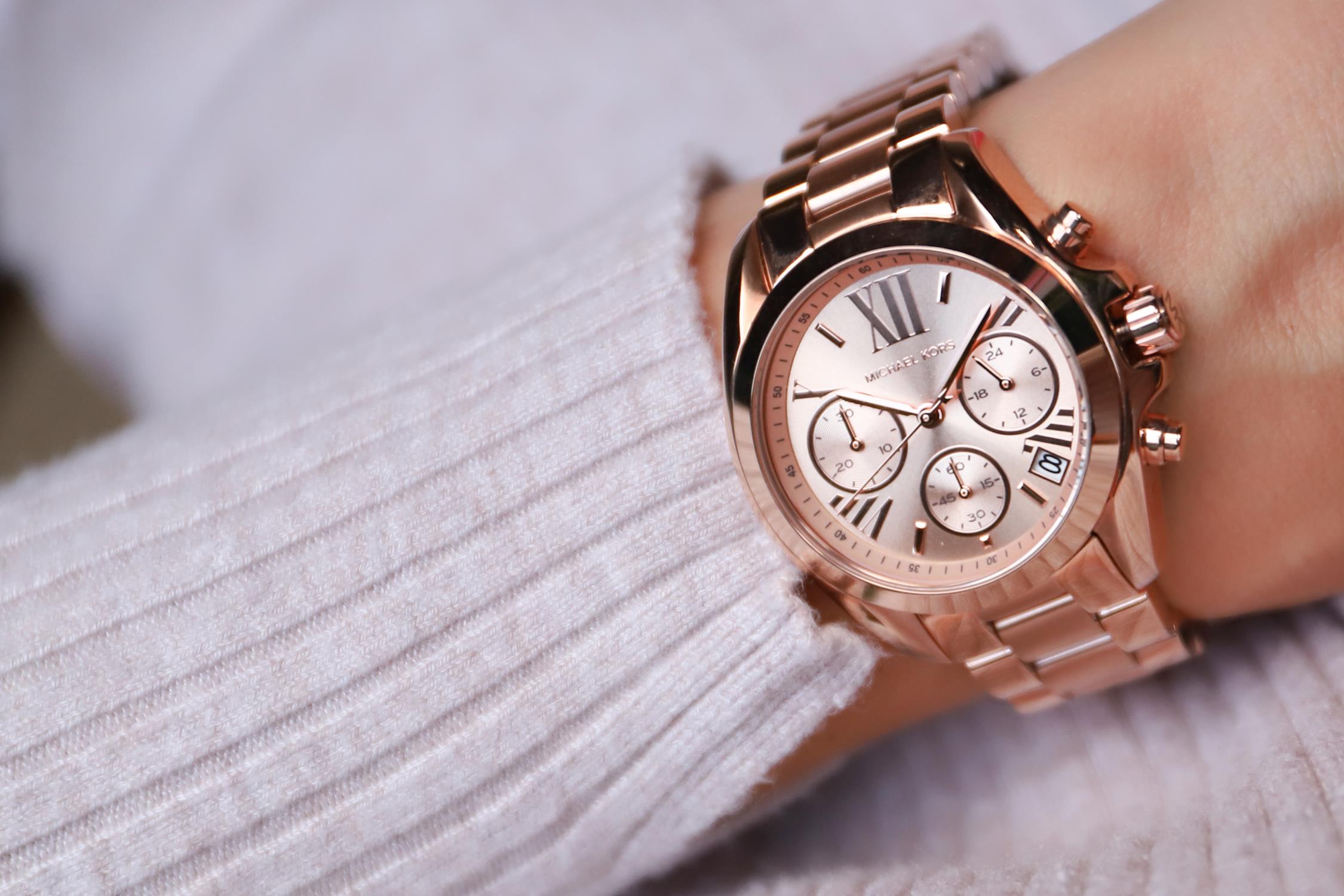Michael Kors MK5799 zegarek damski fashion/modowy Mini Bradshaw bransoleta - miniatura 8